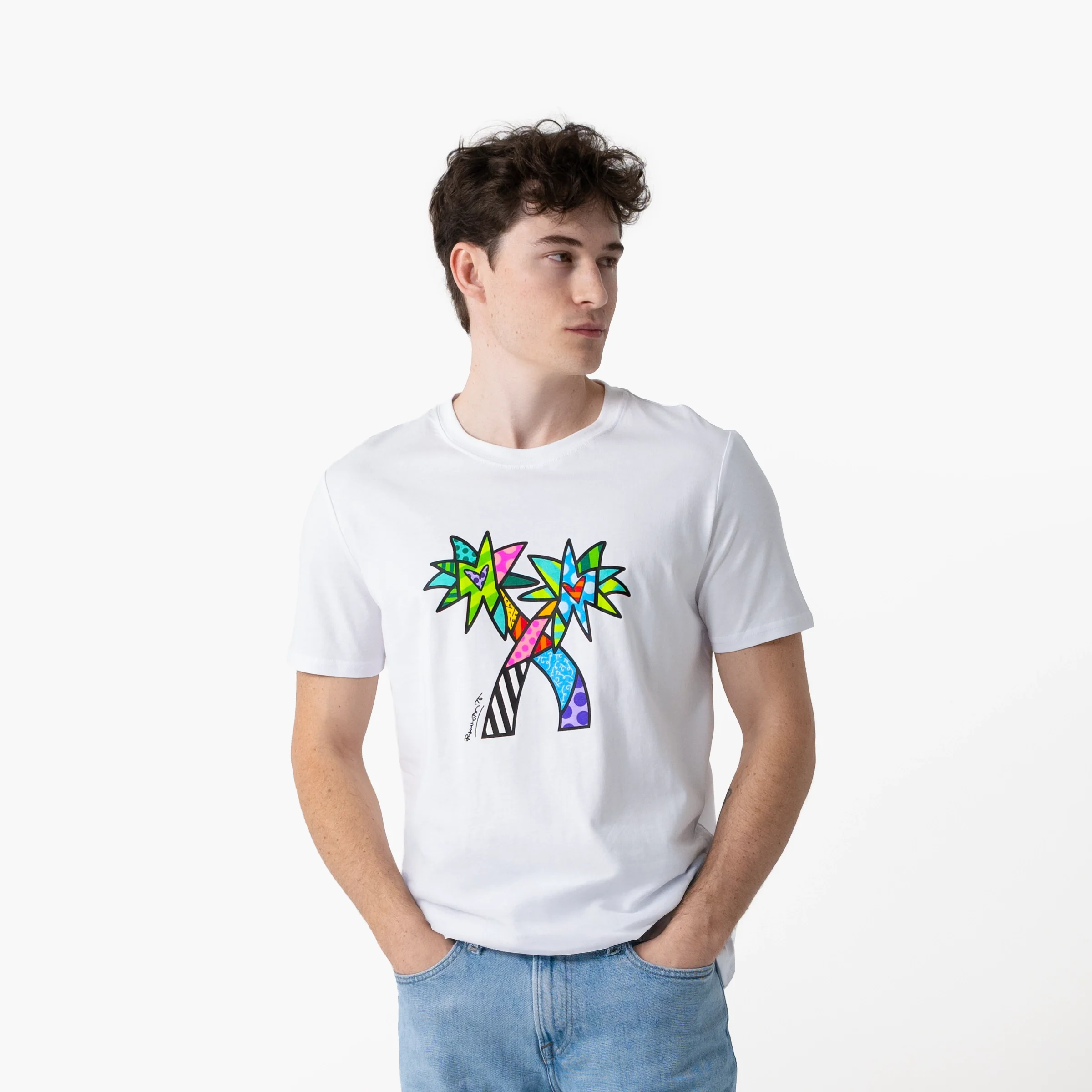Blue Paradise Britto T-Shirt For Men