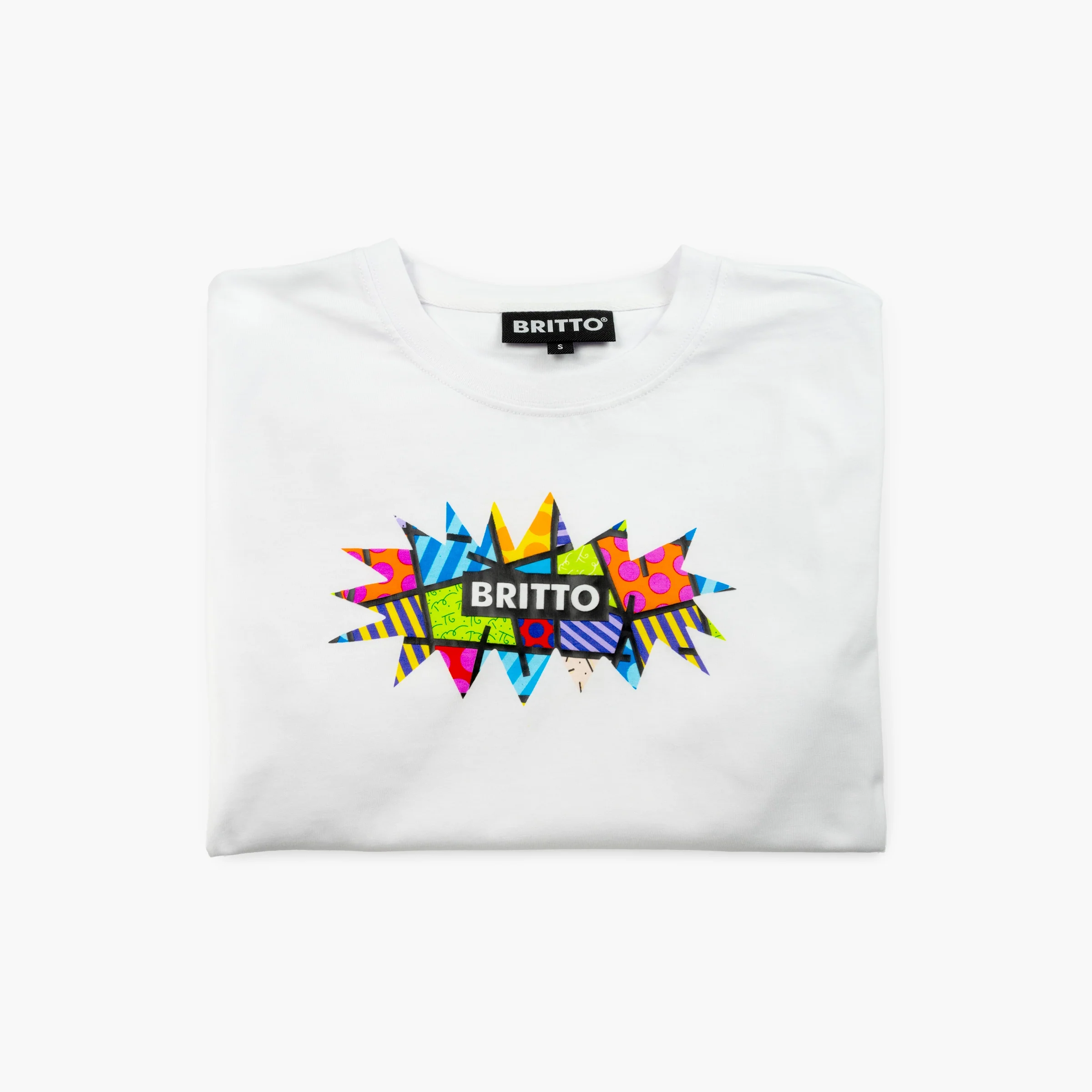 Burst Lime Green Britto T-Shirt For Men - Image 4