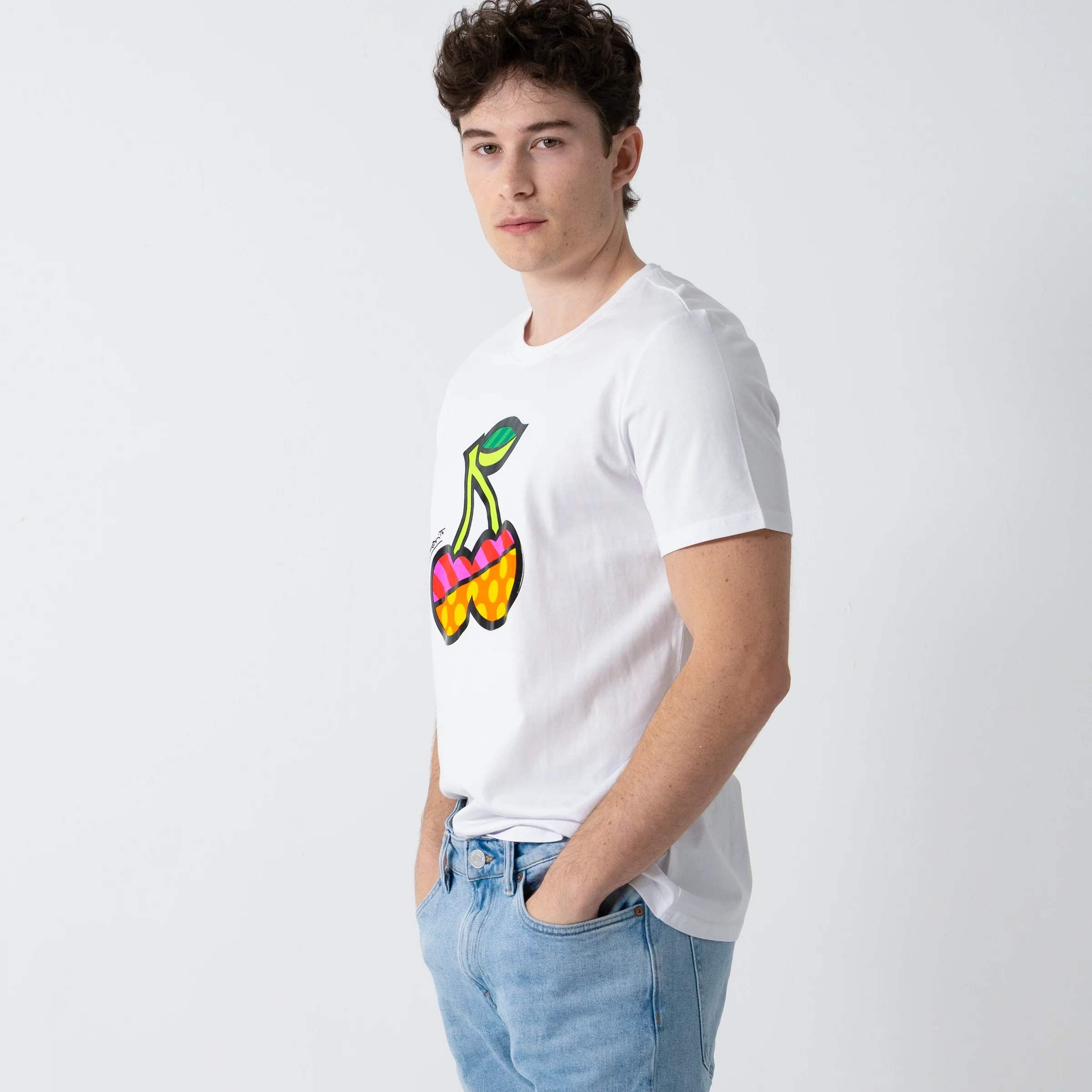 Cherries Britto T-Shirt For Men - Image 8