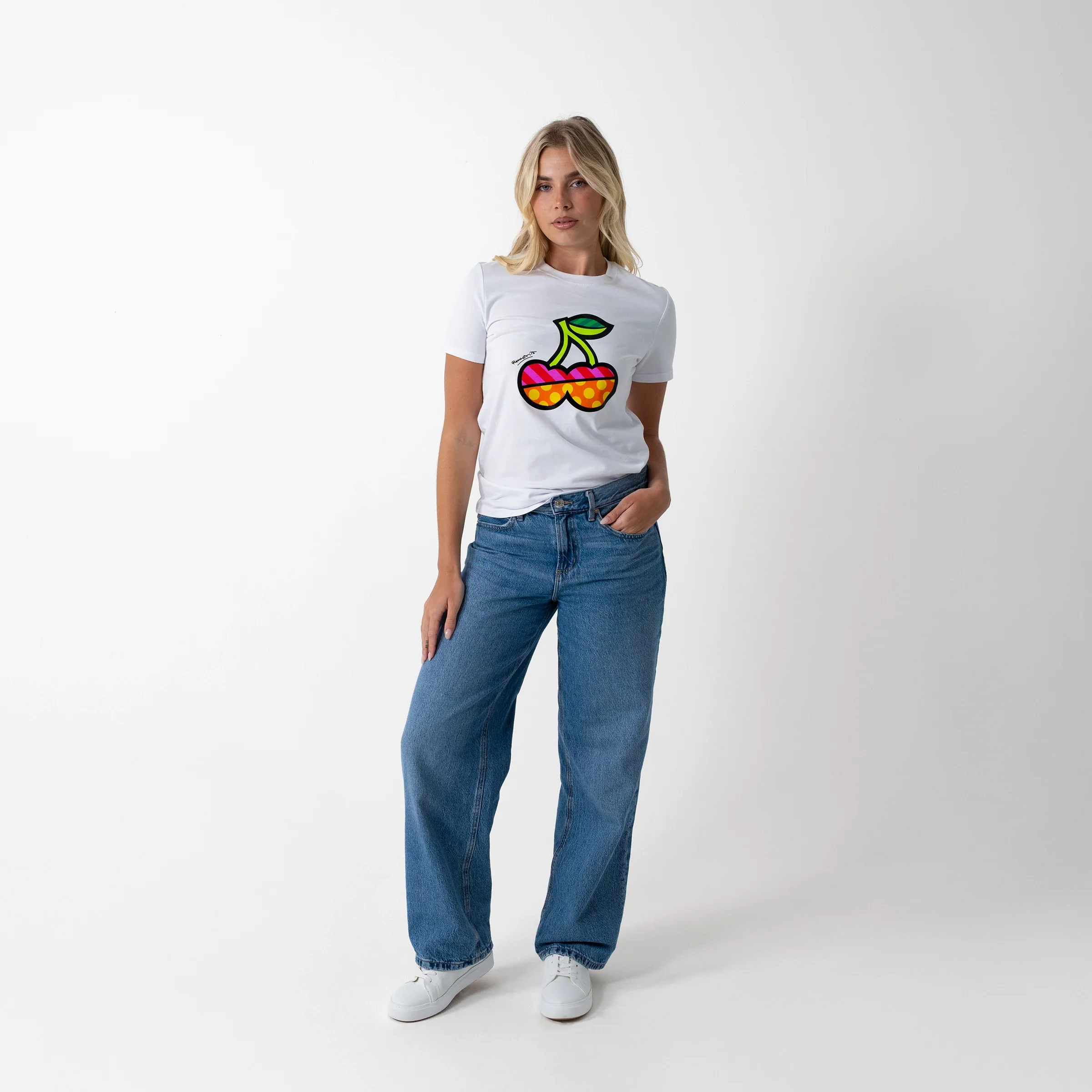 Cherries Britto T-Shirt For Women - Image 7