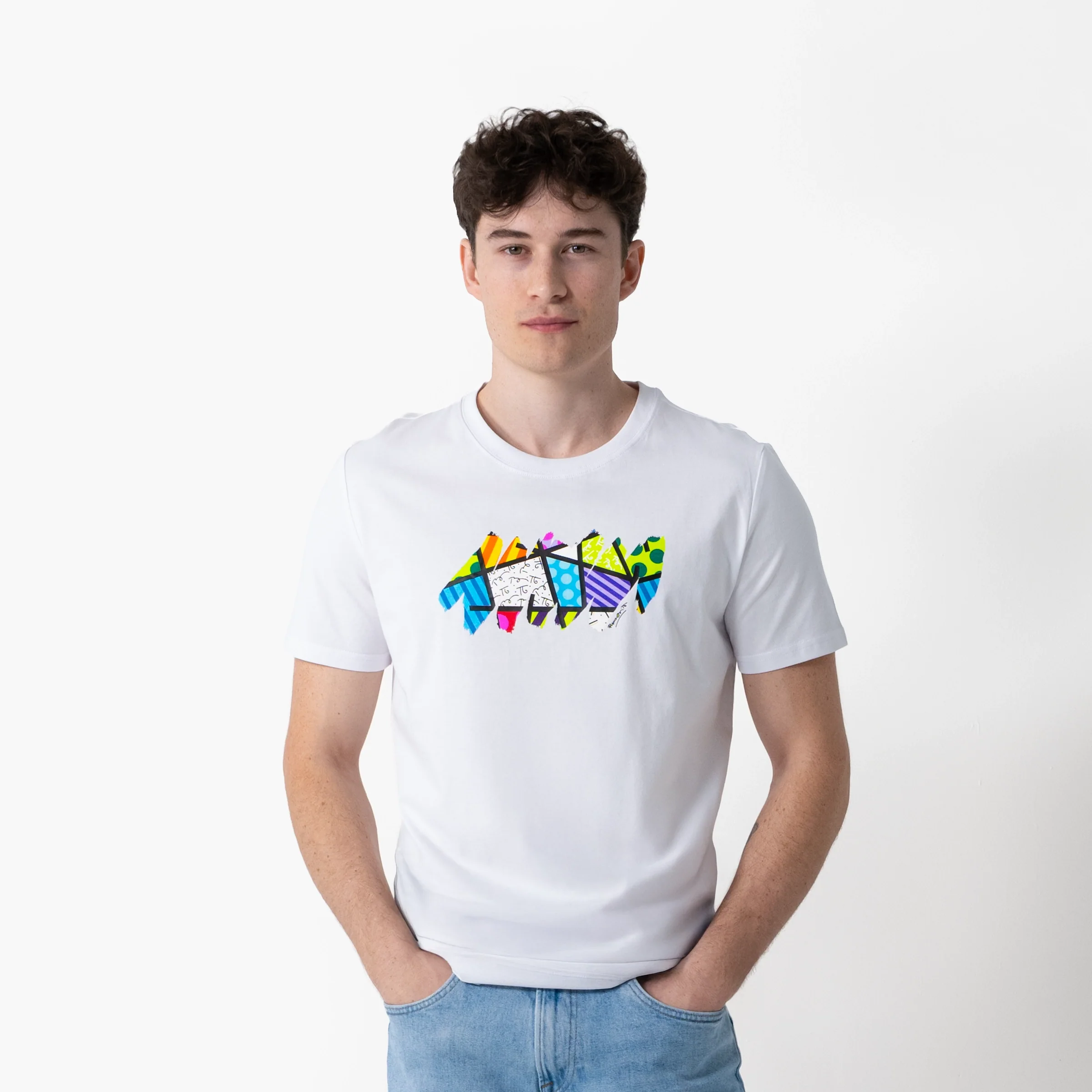 Colorful Landscape Britto T-Shirt For Men