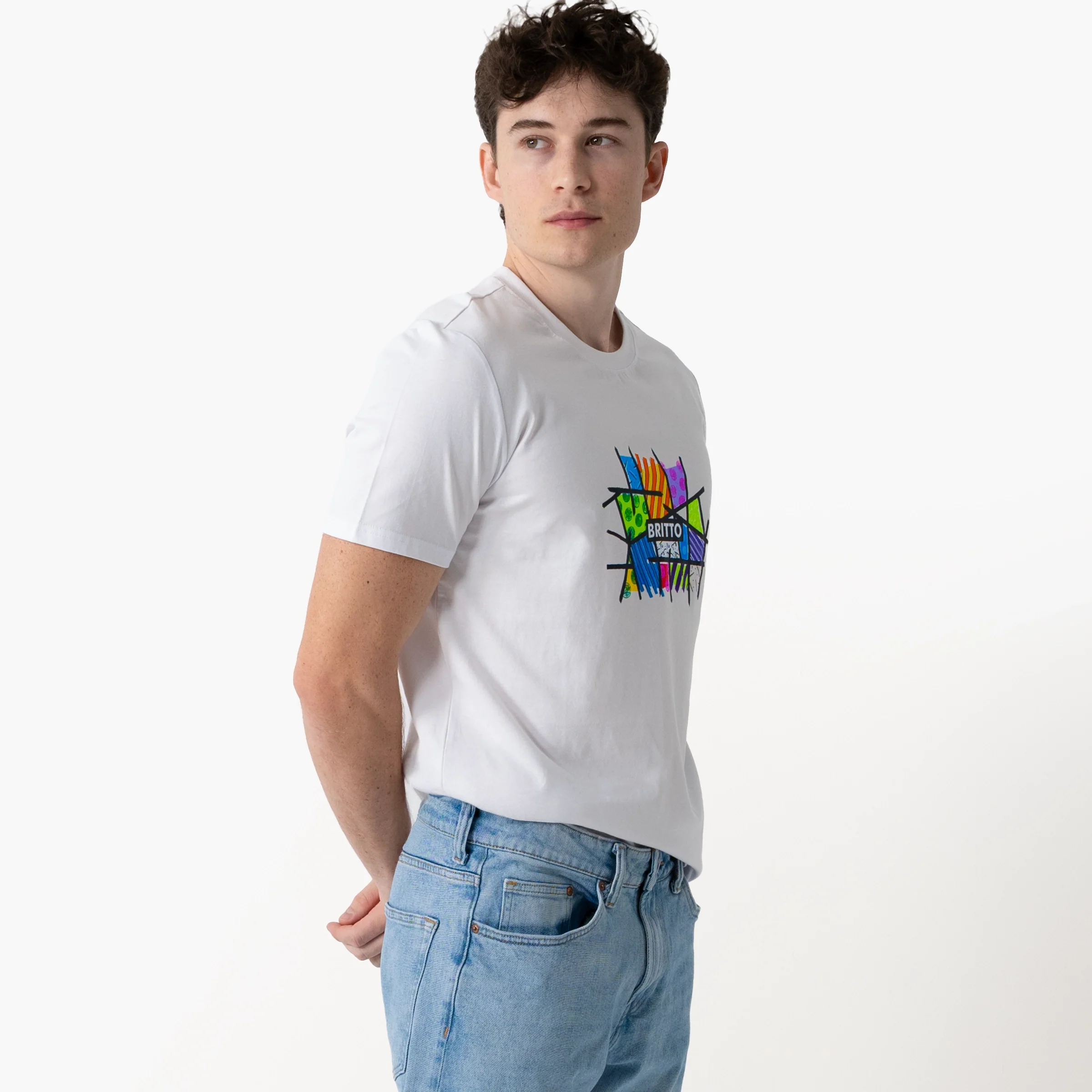 Fun Landscape Britto T-Shirt For Men - Image 8