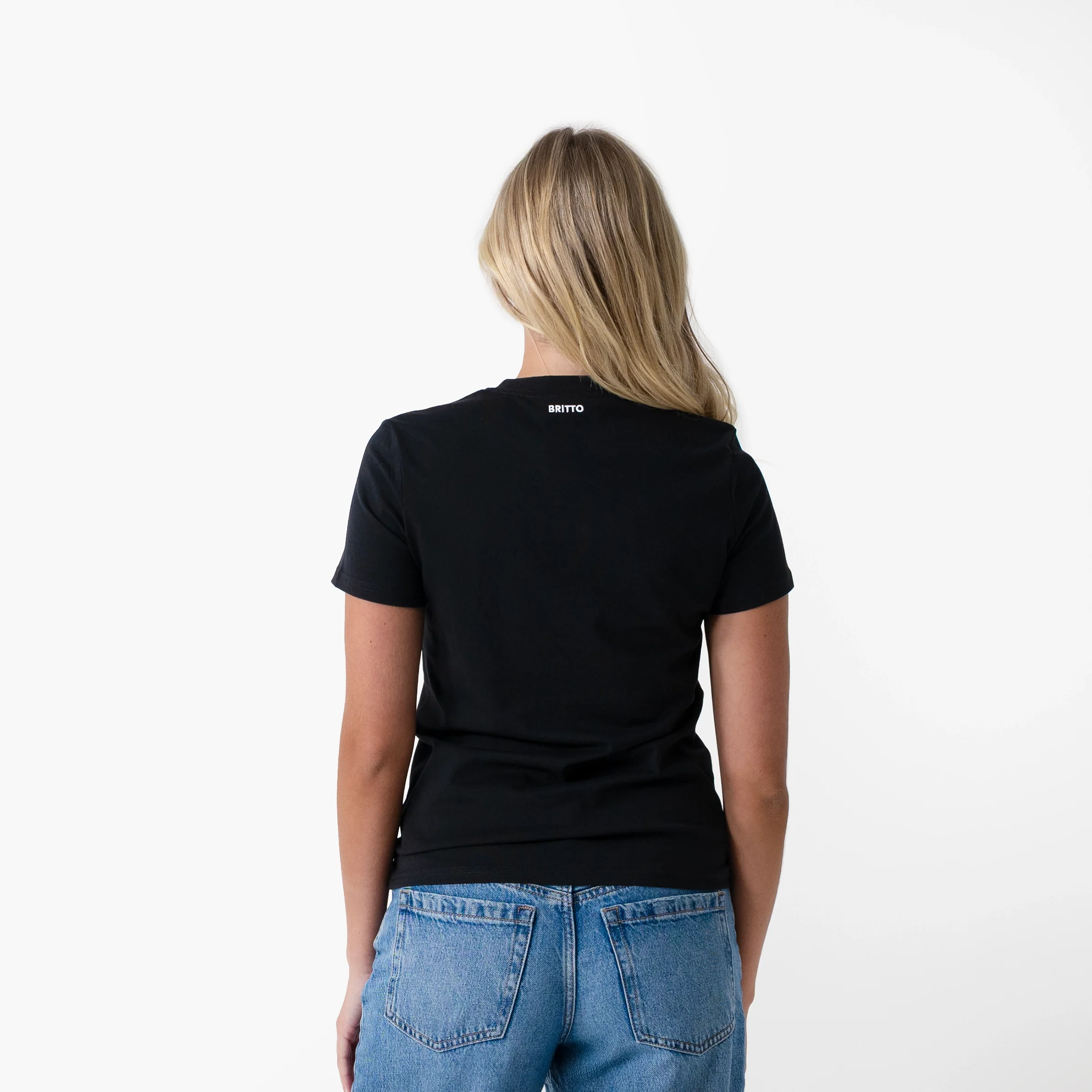 Miami Black Britto T-Shirt For Women - Image 6