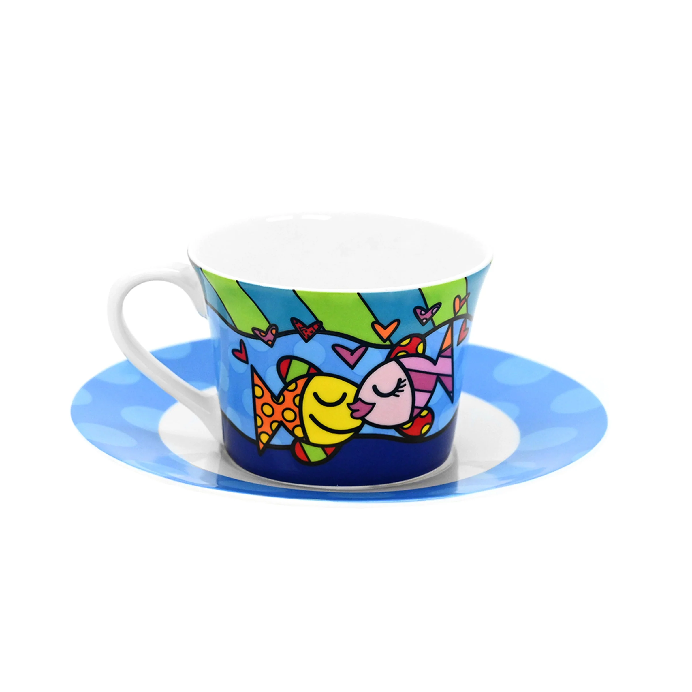 Deeply in Love Britto Tea Cup & Saucer Plate - Image 4
