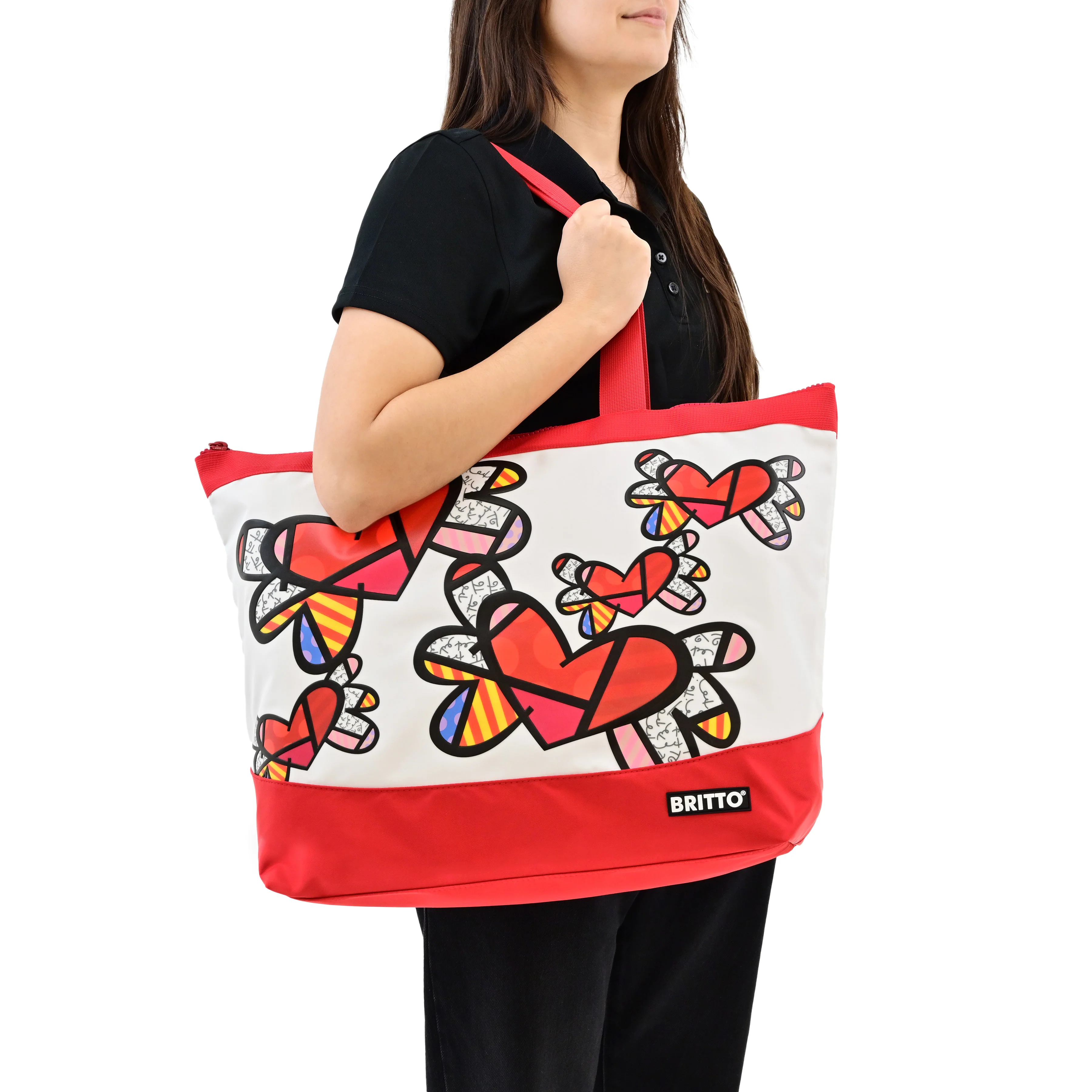 Flying Hearts Britto Tote Bag - Image 3
