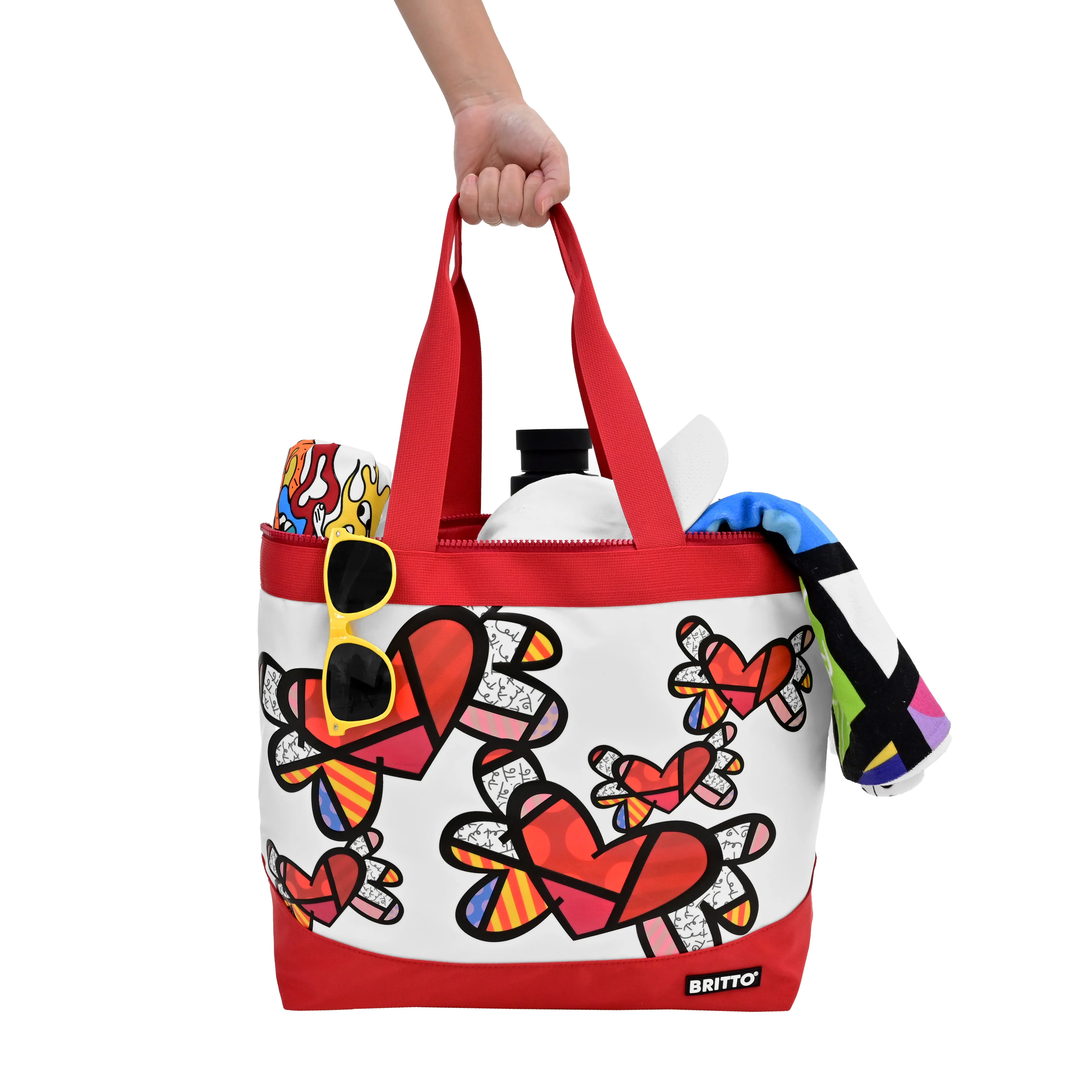 Flying Hearts Britto Tote Bag - Image 5