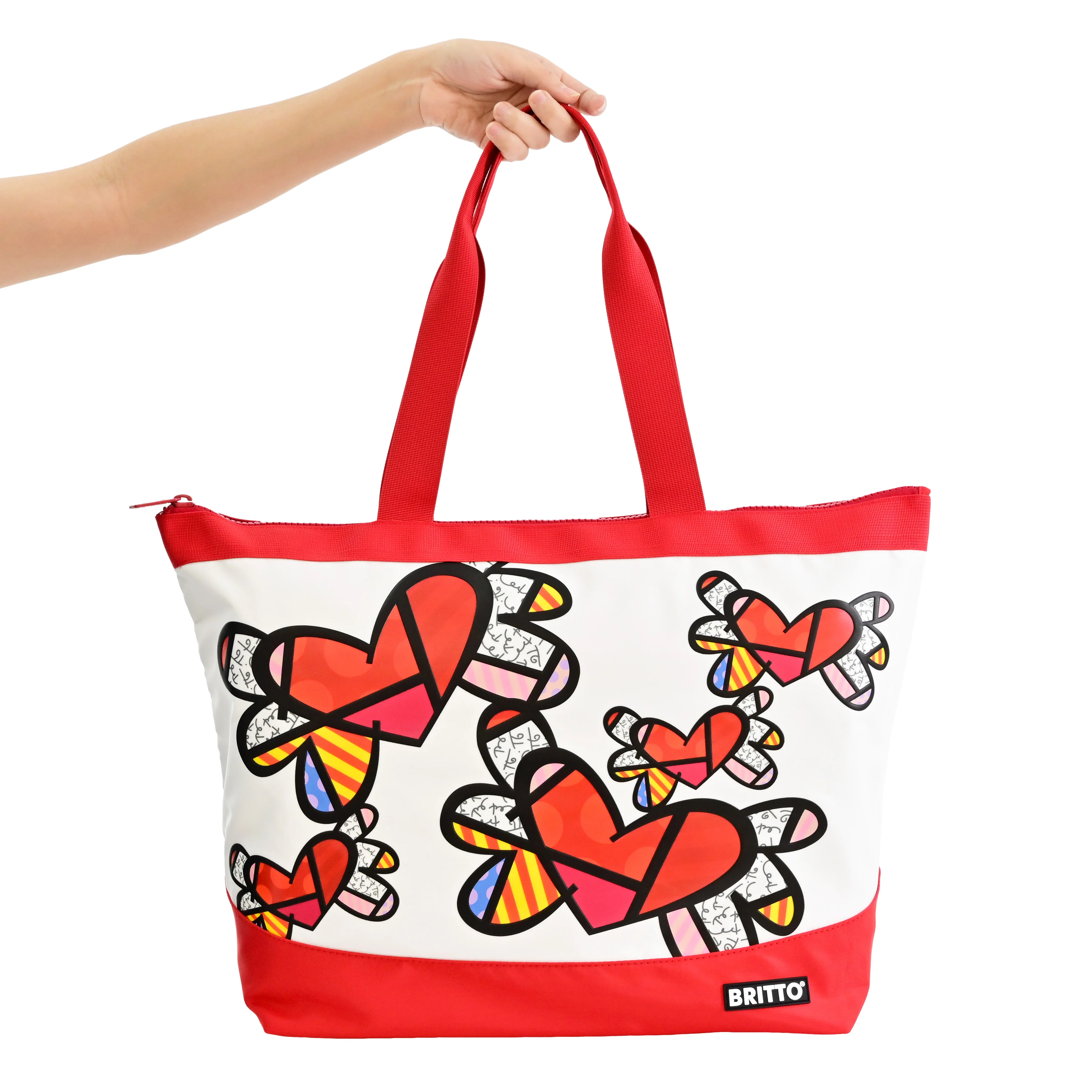Flying Hearts Britto Tote Bag - Image 9