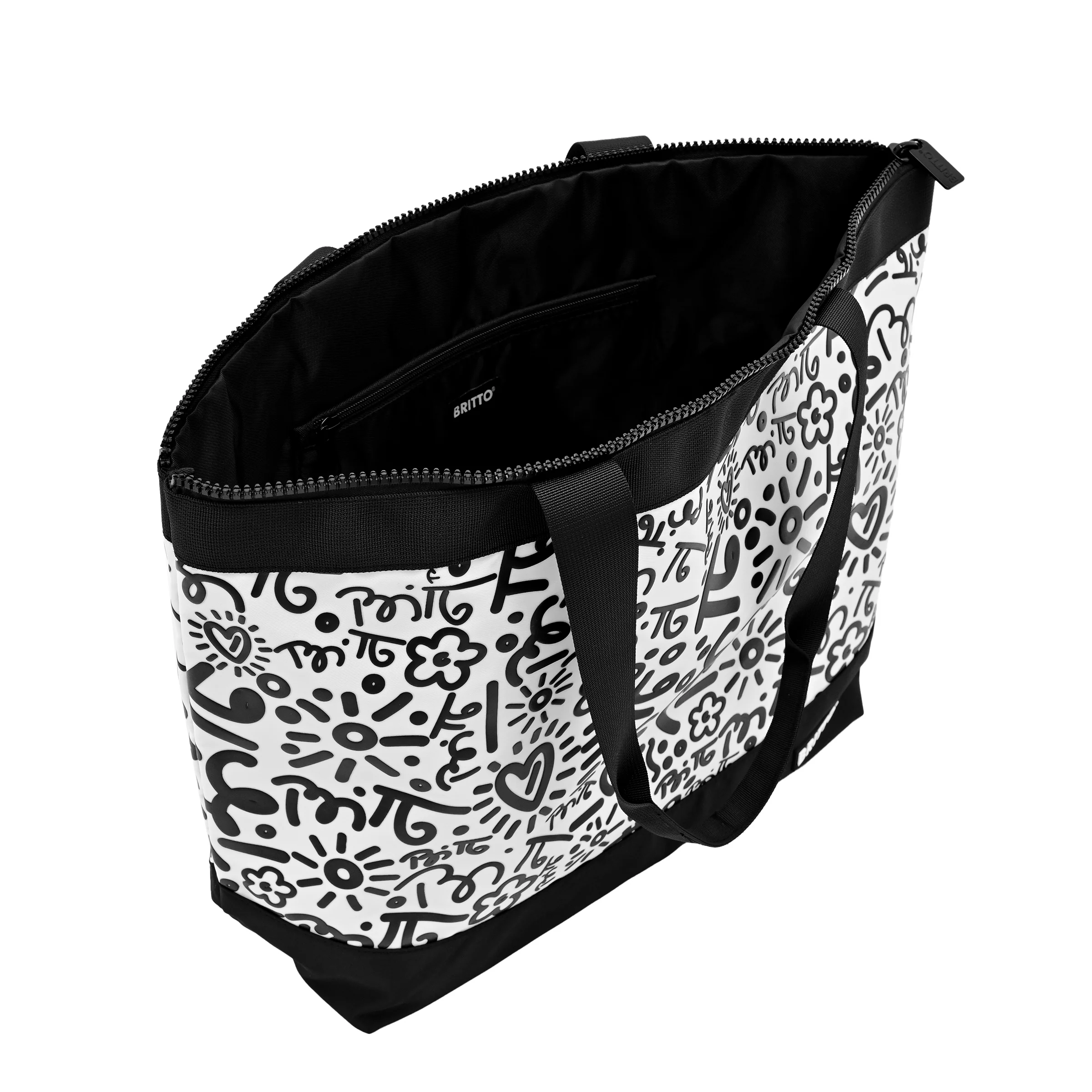 Graffiti Black Britto Tote Bag - Image 4
