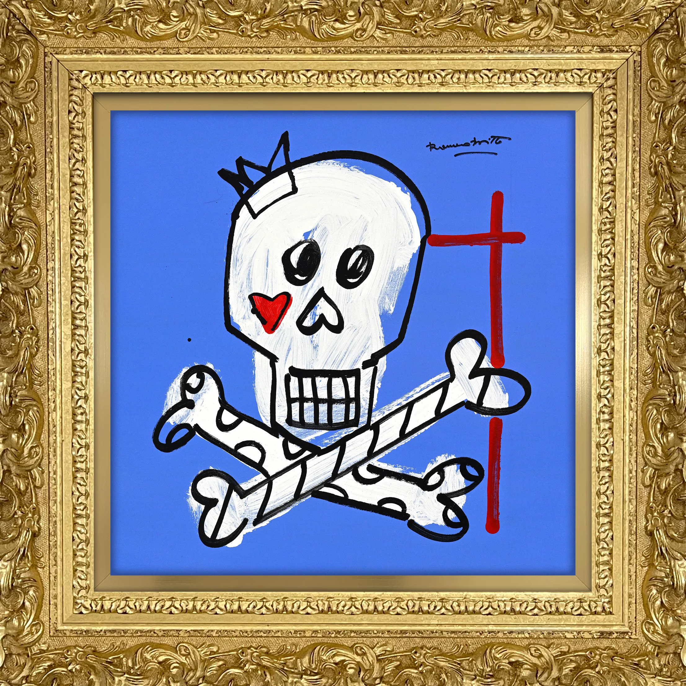 Brushstroke Skull - Original Drawing - Image 14