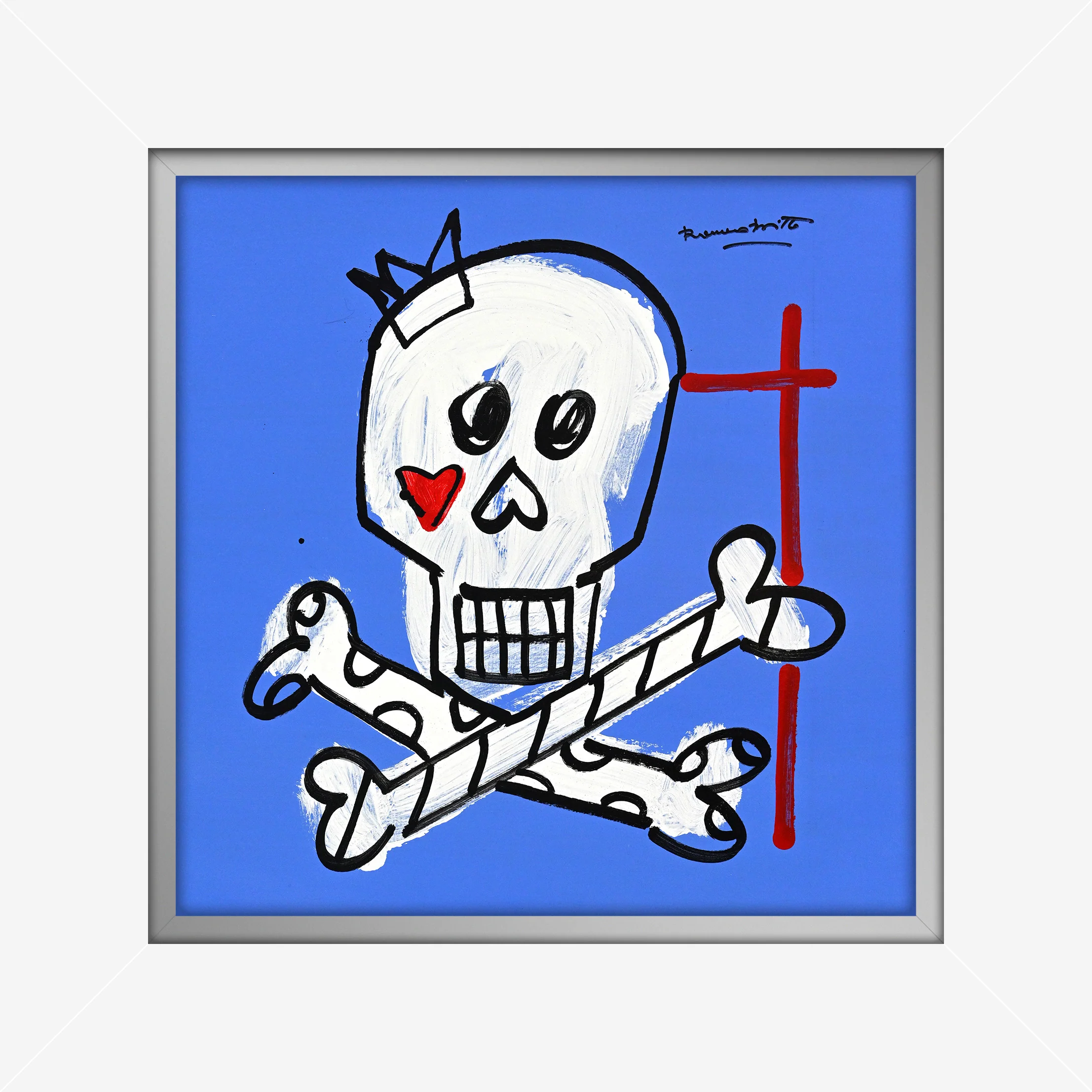 Brushstroke Skull - Original Drawing - Image 16