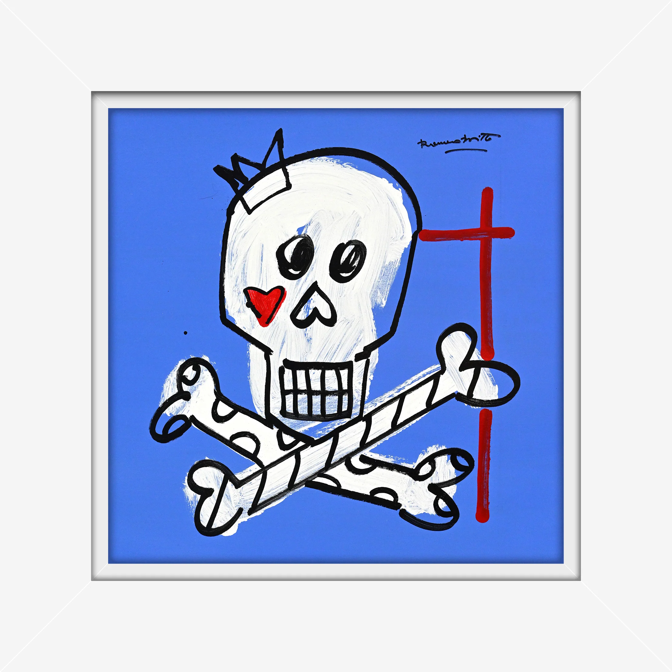 Brushstroke Skull - Original Drawing - Image 17