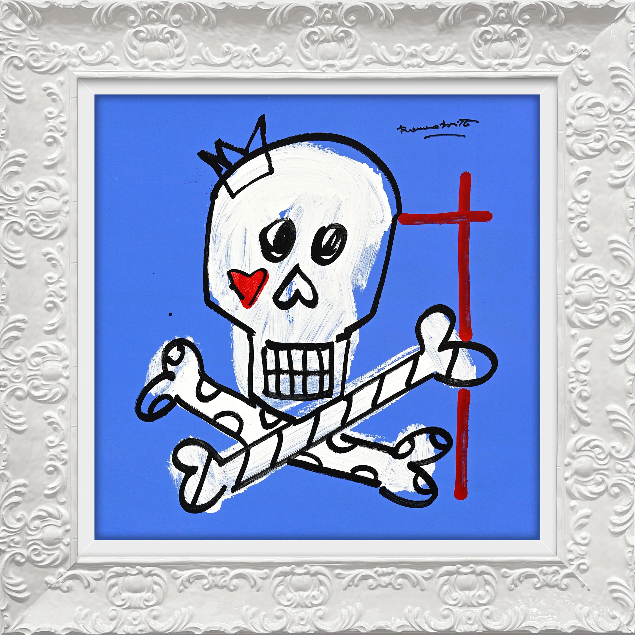 Brushstroke Skull - Original Drawing - Image 19