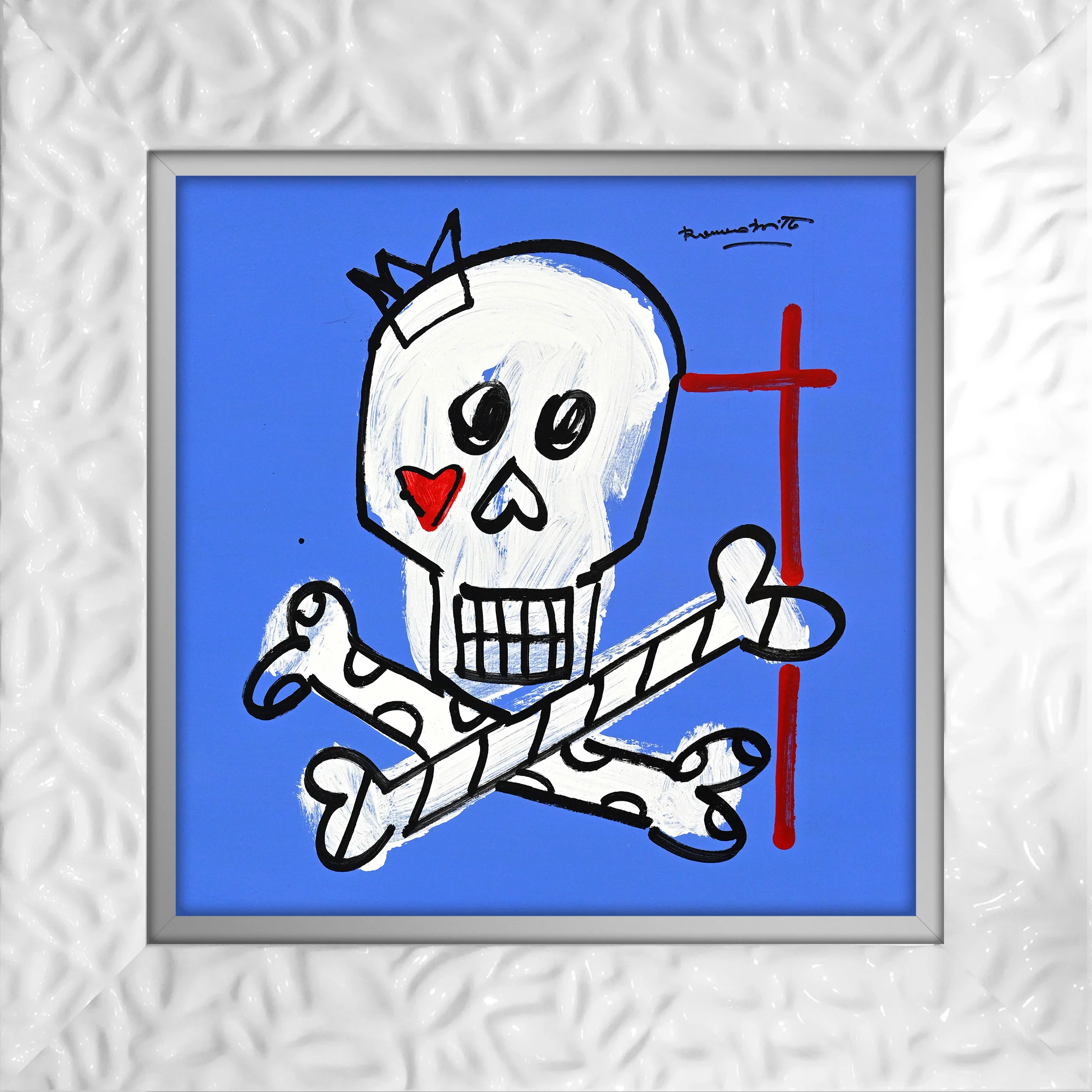 Brushstroke Skull - Original Drawing - Image 20