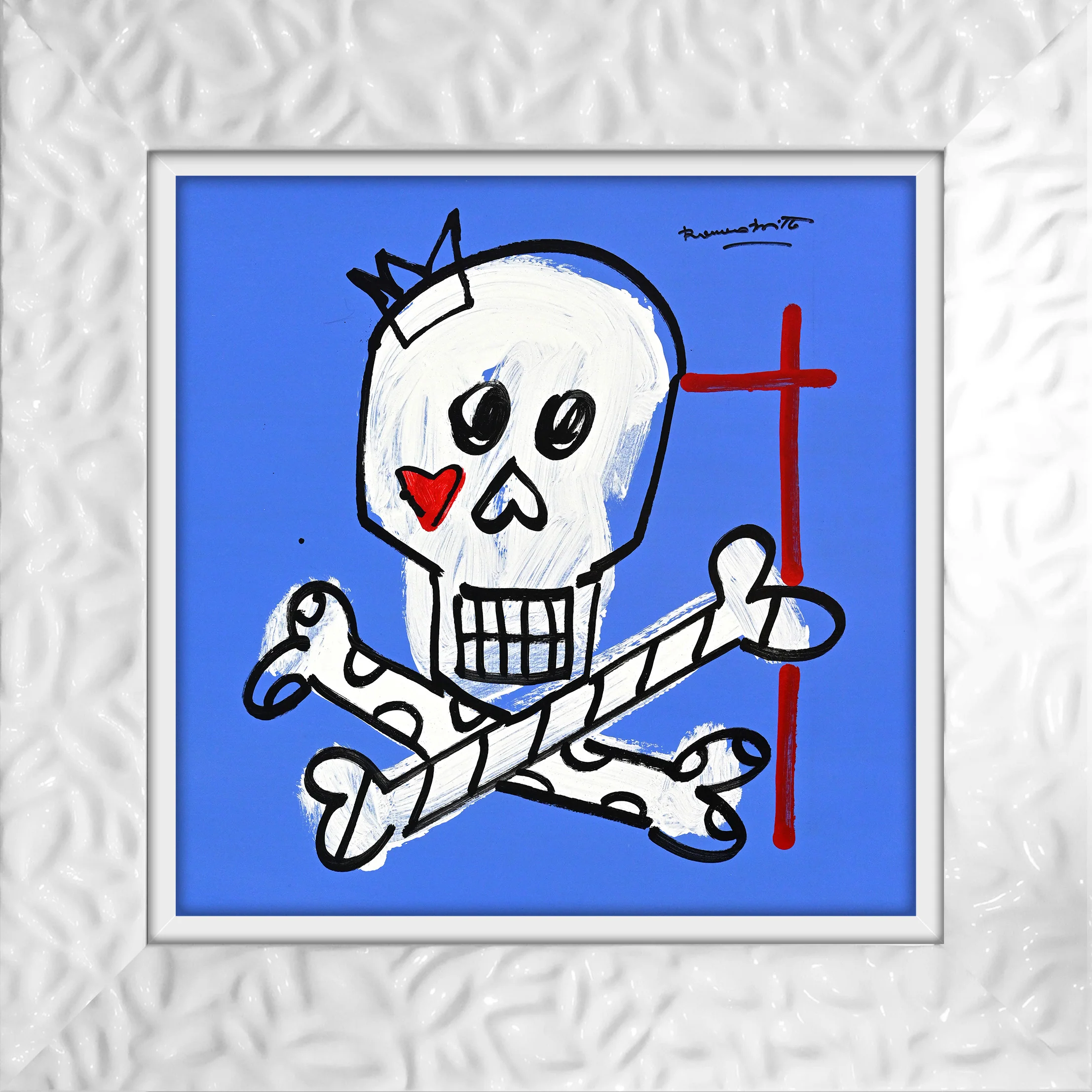 Brushstroke Skull - Original Drawing - Image 21