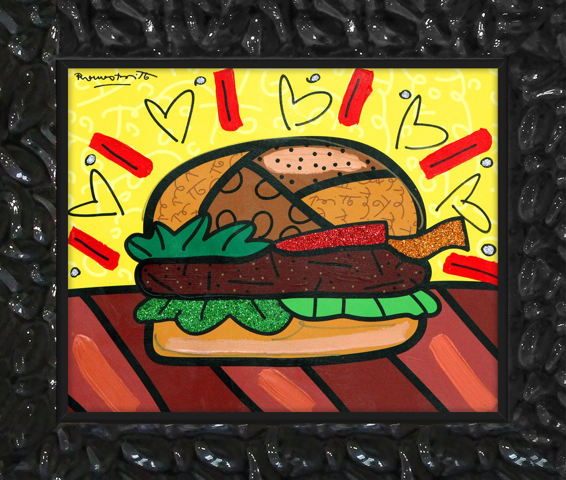 Burger - Mixed Media Original - Image 3