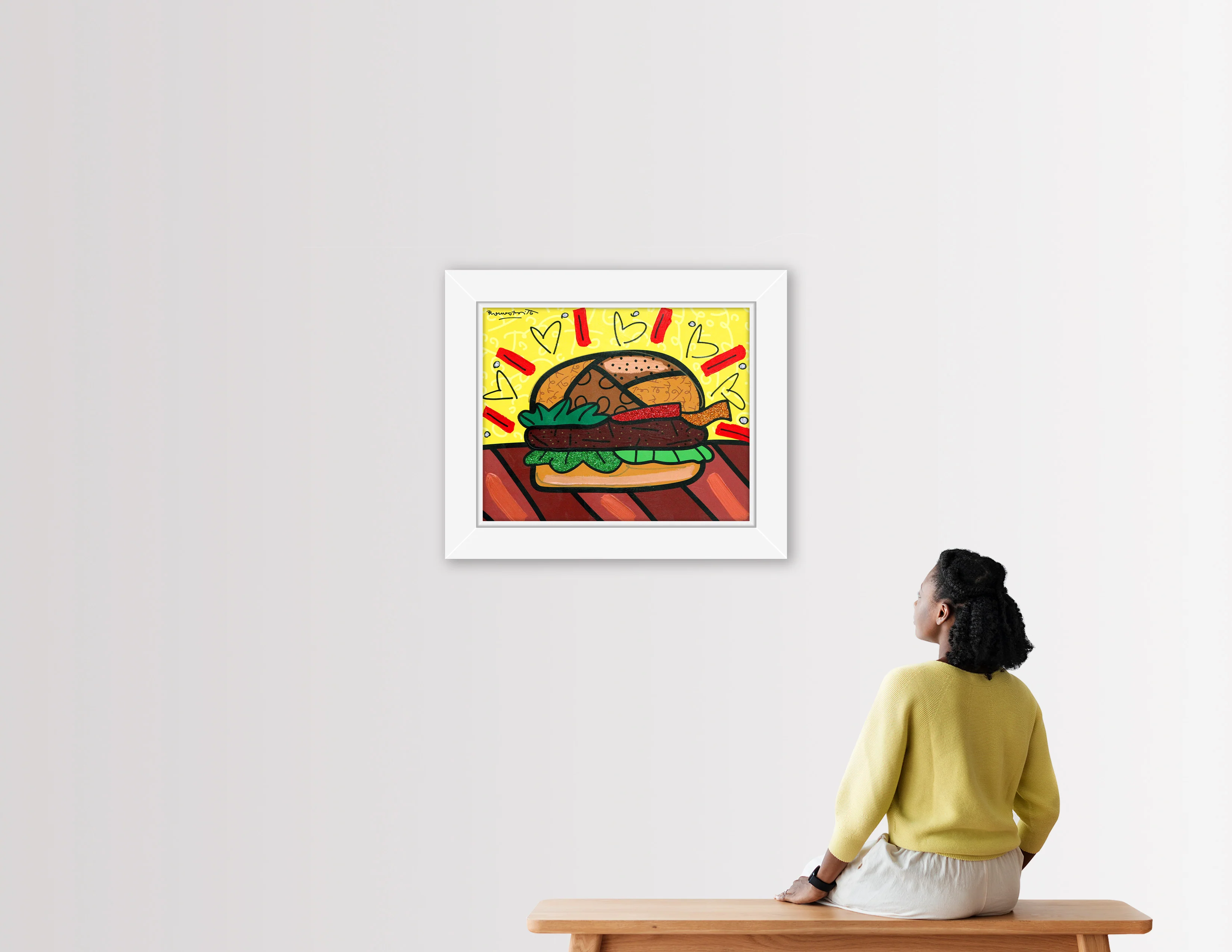 Burger - Mixed Media Original - Image 5