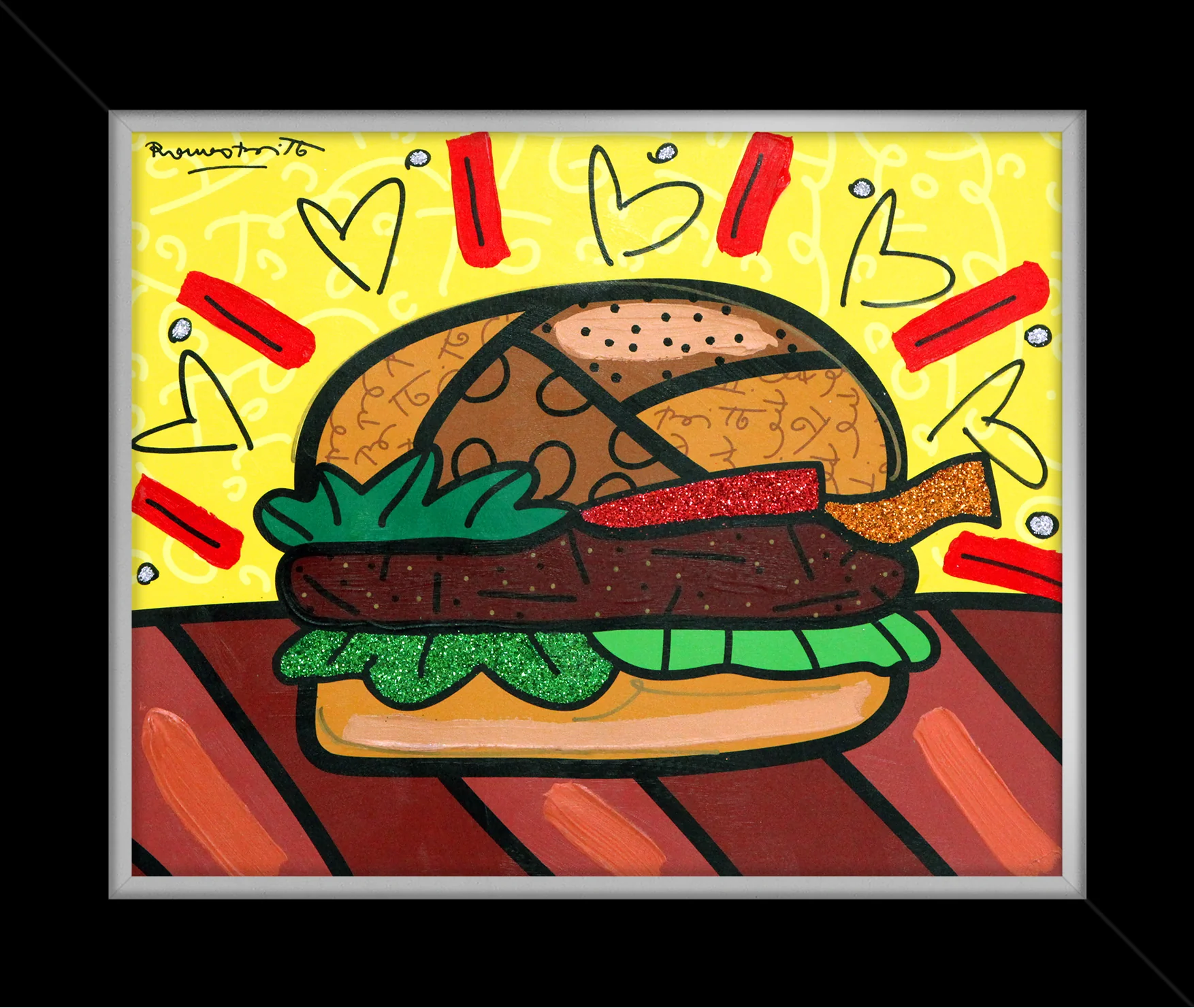 Burger - Mixed Media Original - Image 7