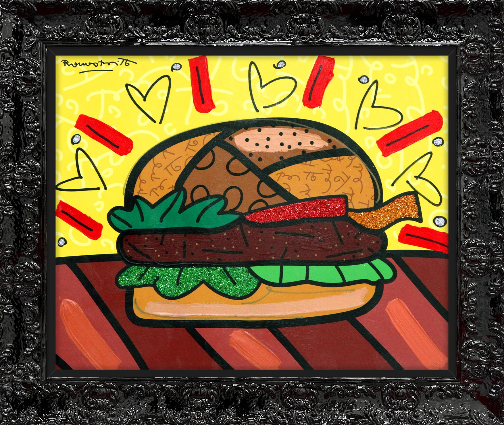 Burger - Mixed Media Original - Image 8