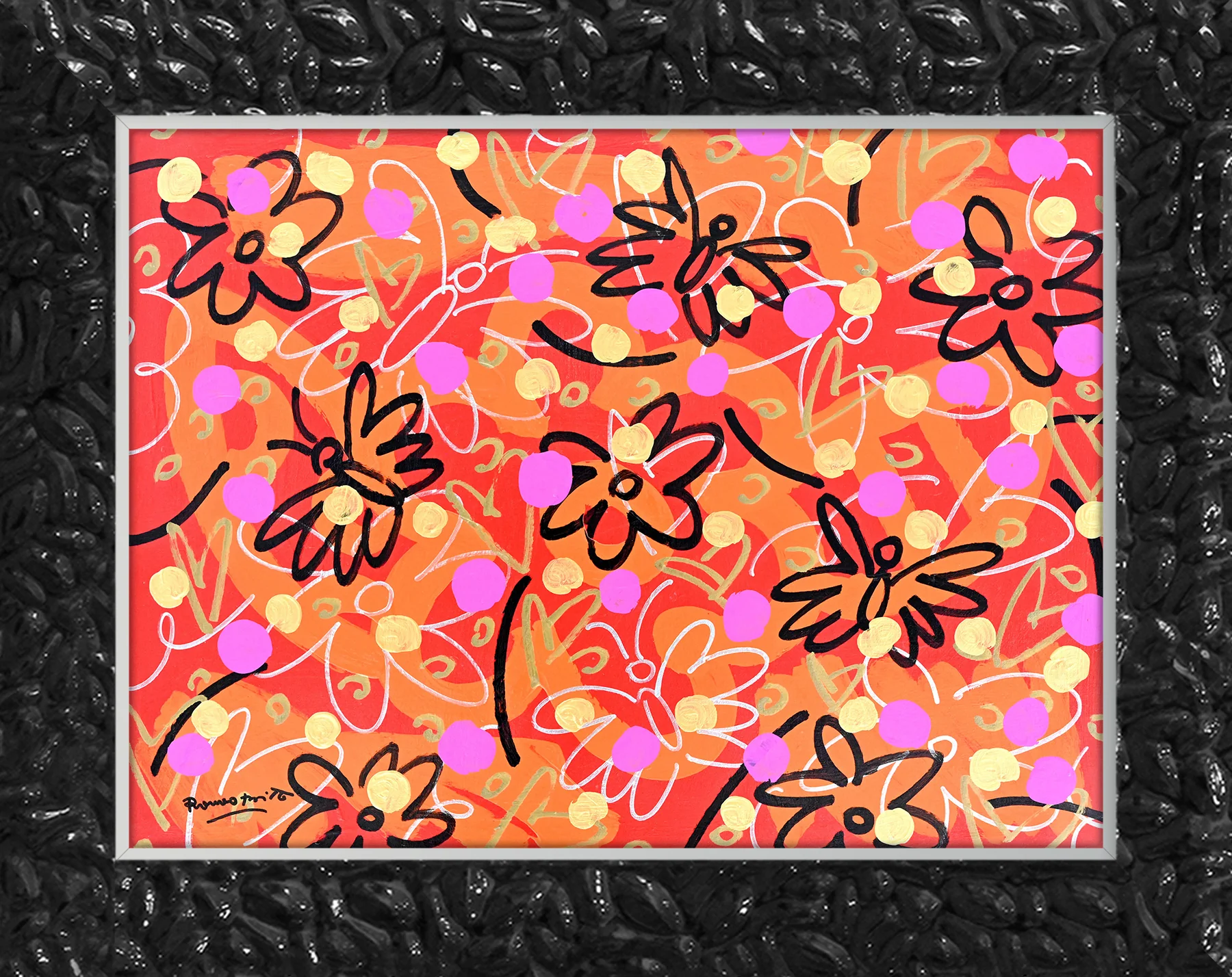 Butterflies and Polka Dots - Original Painting - Image 10
