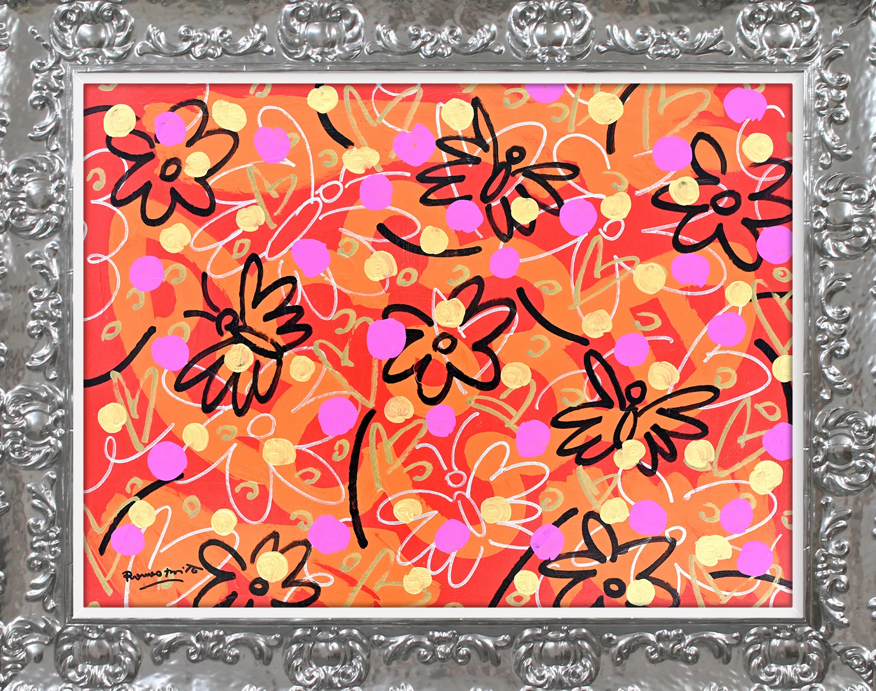 Butterflies and Polka Dots - Original Painting - Image 12