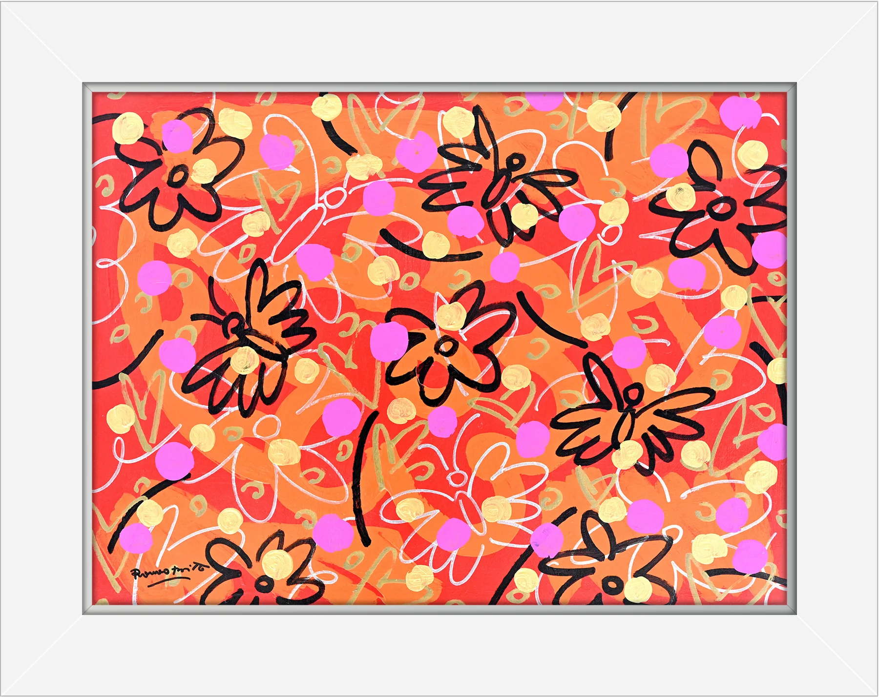 Butterflies and Polka Dots - Original Painting - Image 13