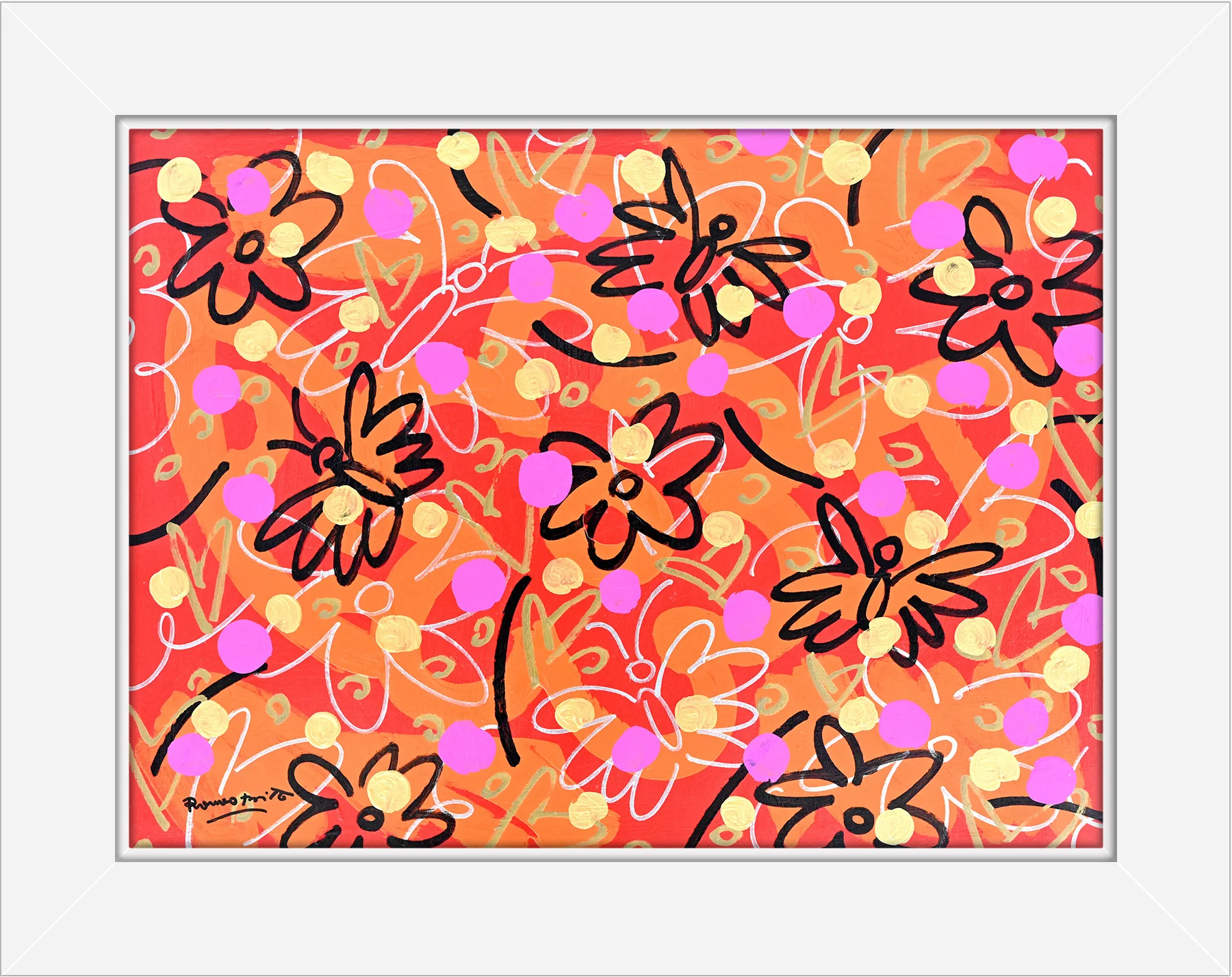 Butterflies and Polka Dots - Original Painting - Image 14