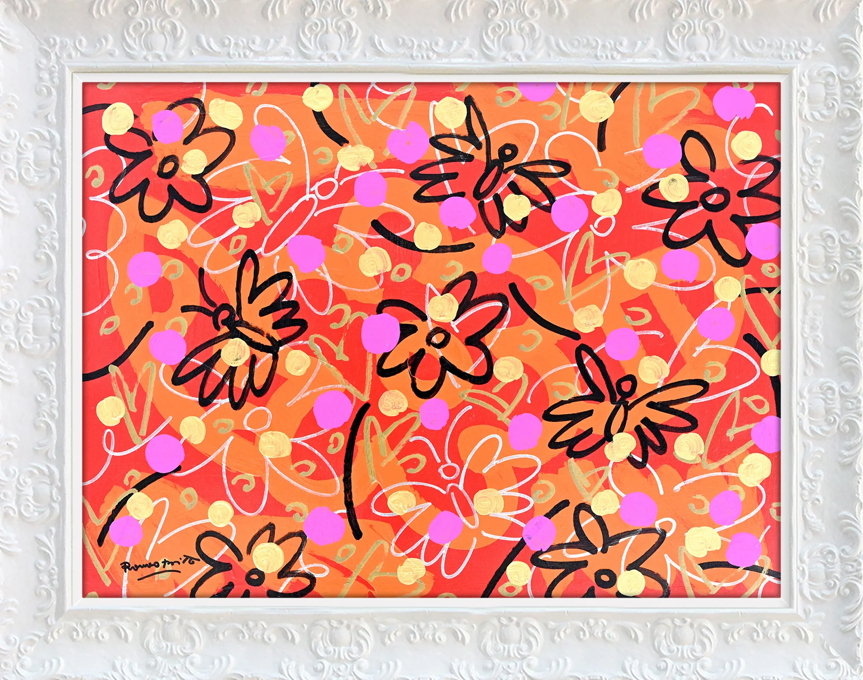 Butterflies and Polka Dots - Original Painting - Image 16