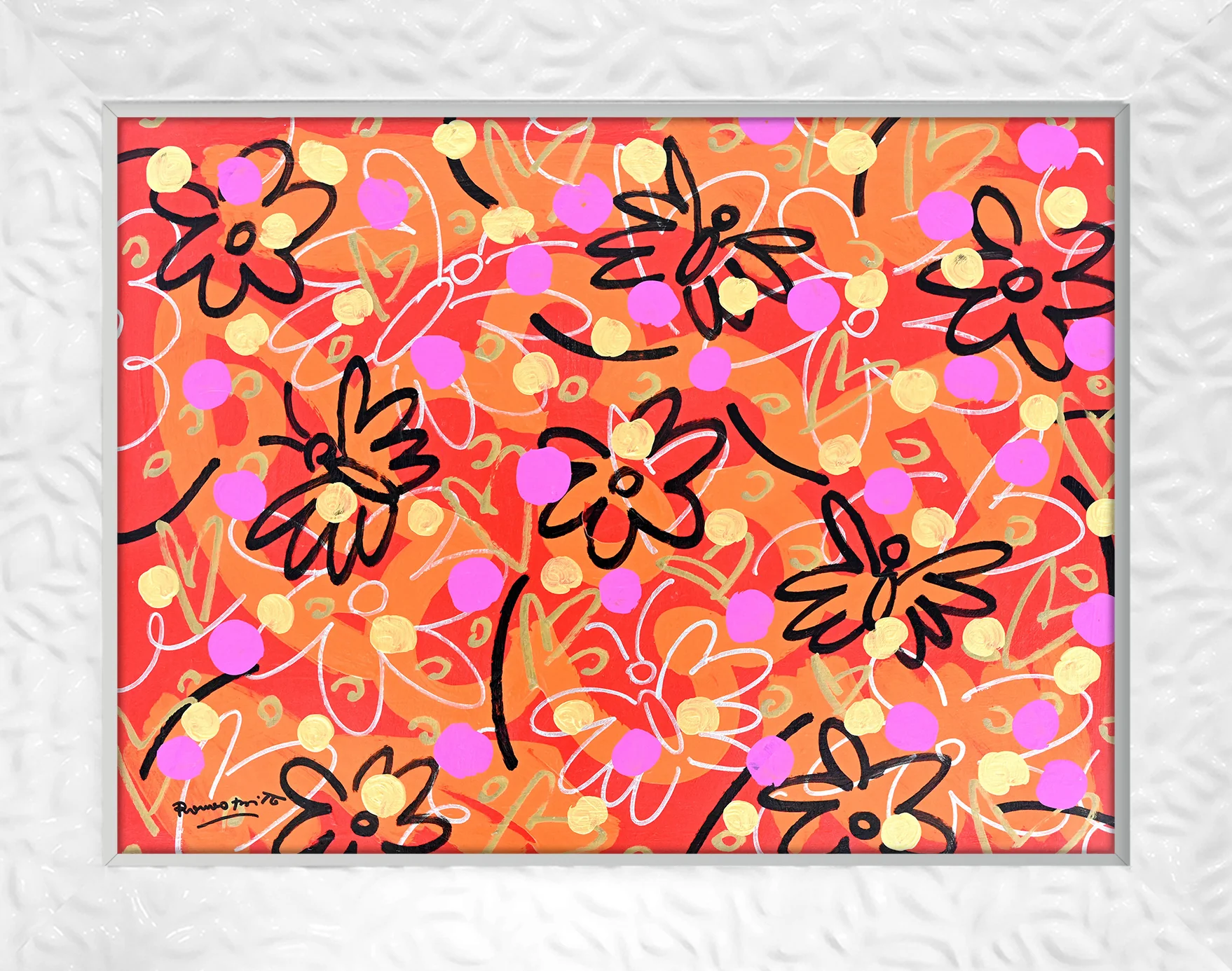 Butterflies and Polka Dots - Original Painting - Image 17