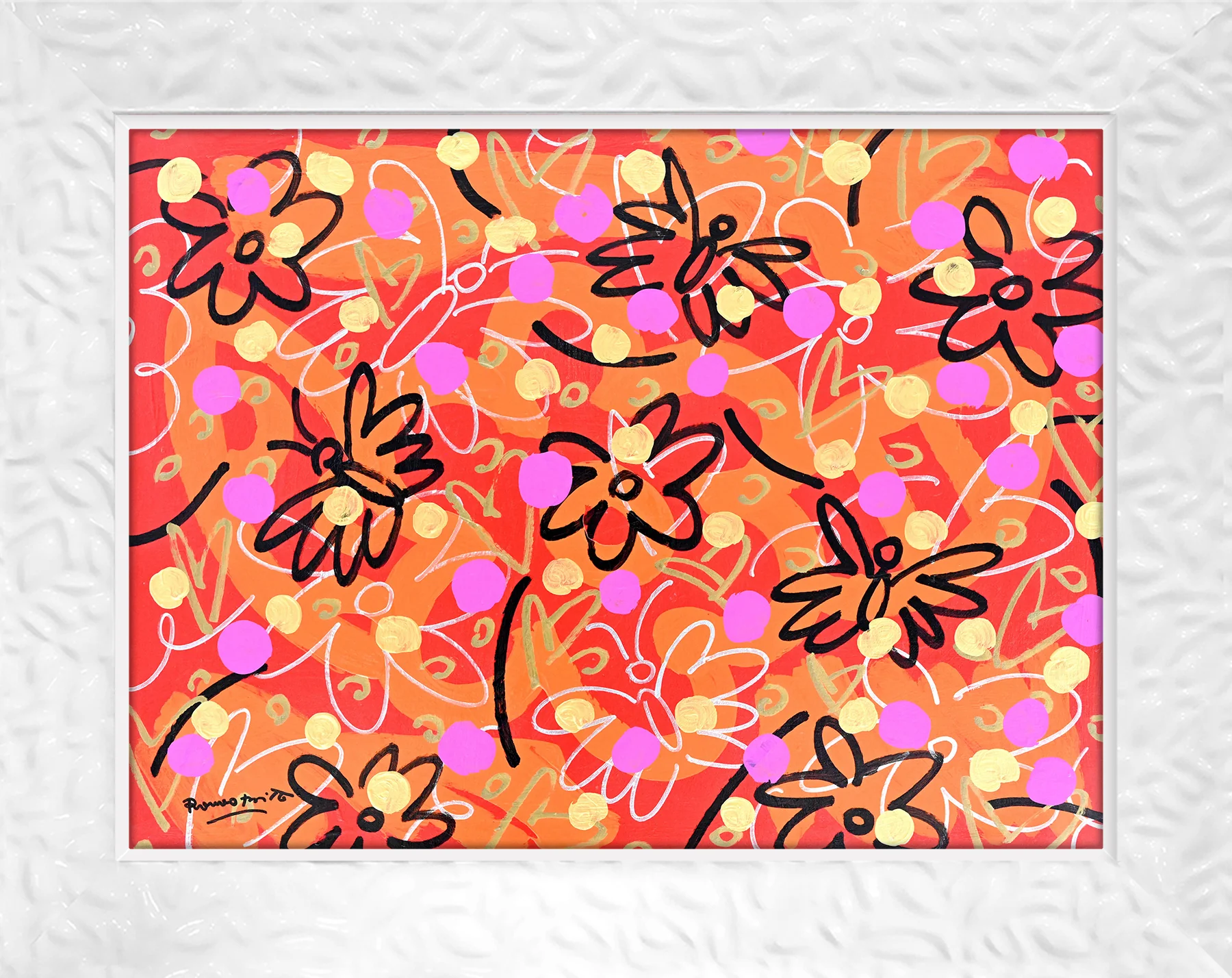 Butterflies and Polka Dots - Original Painting - Image 18
