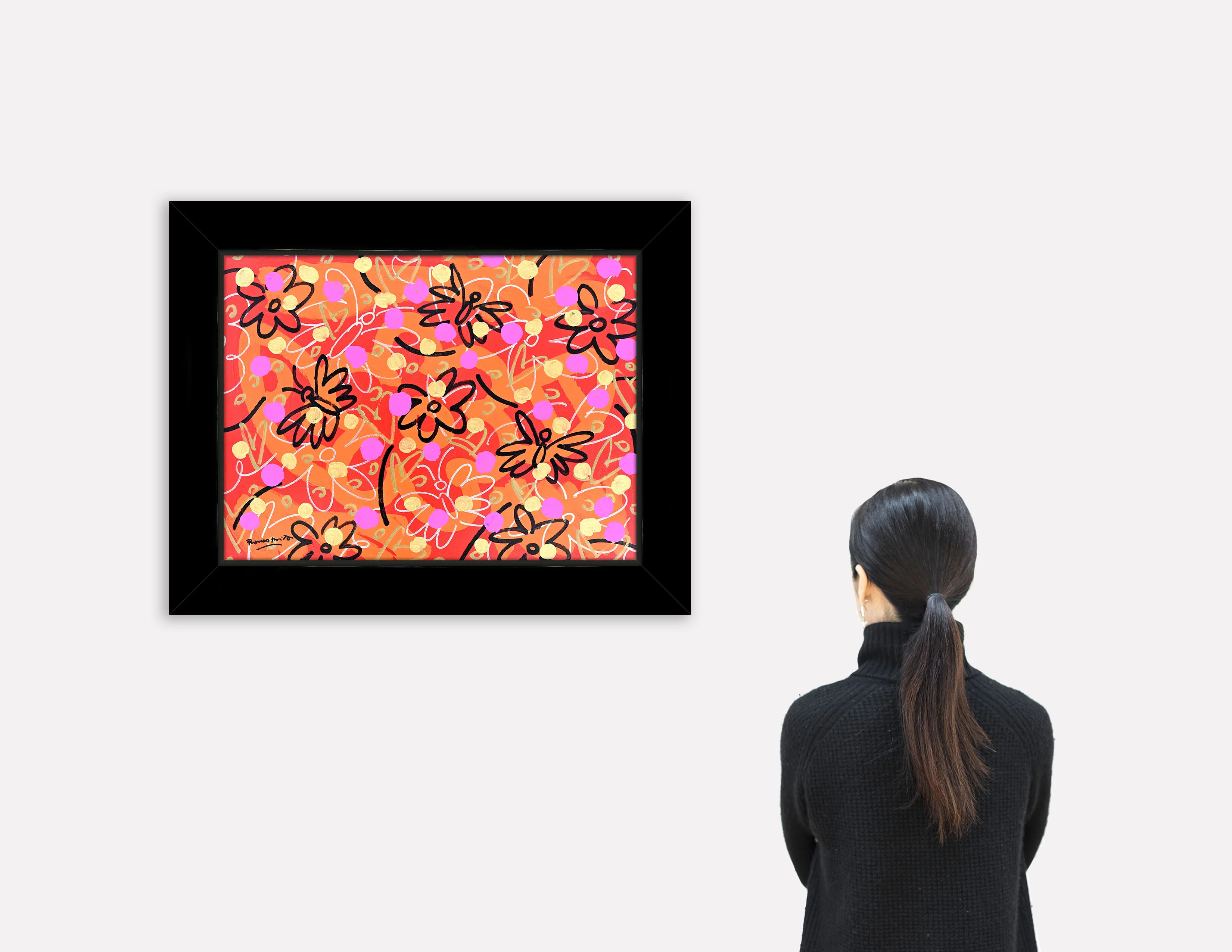 Butterflies and Polka Dots - Original Painting - Image 3