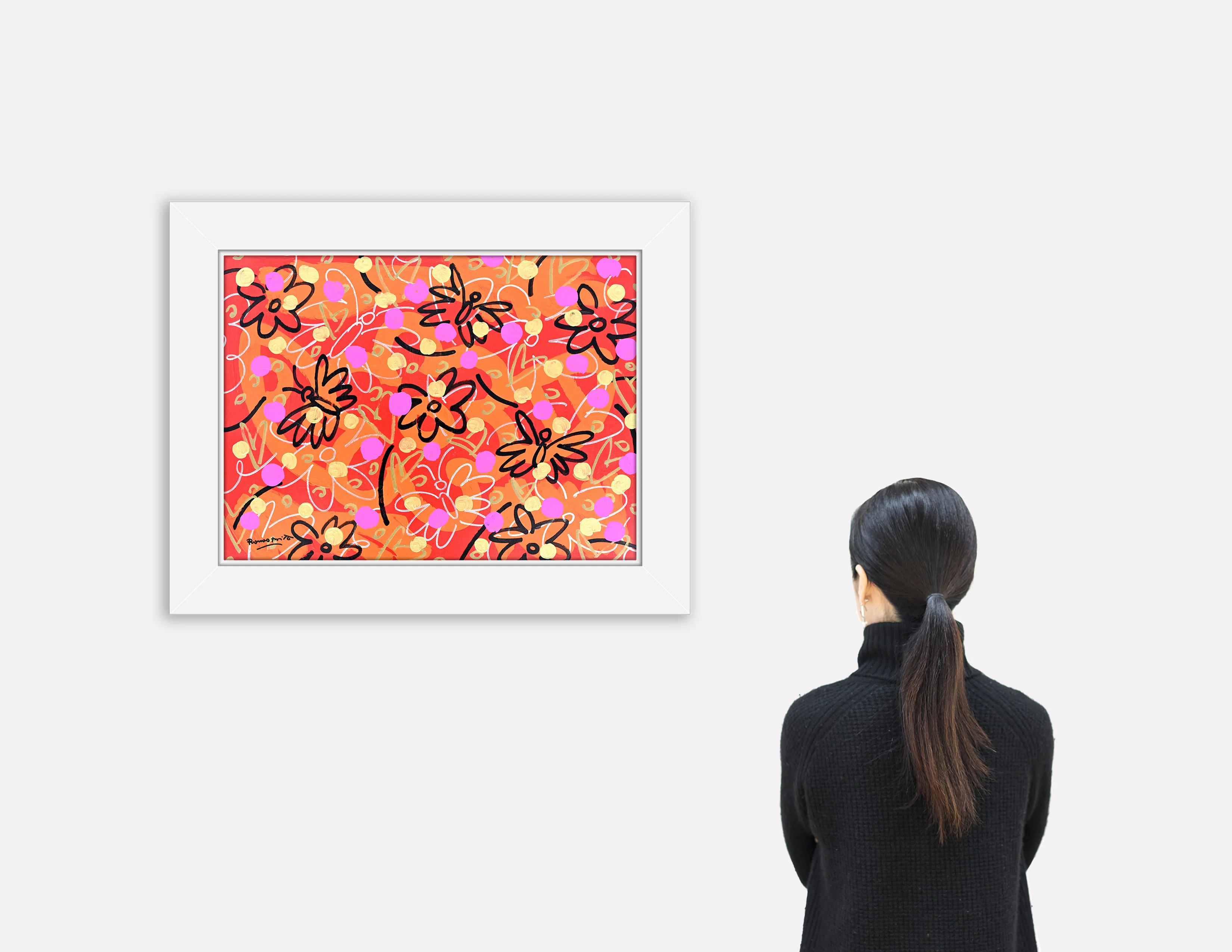 Butterflies and Polka Dots - Original Painting - Image 4