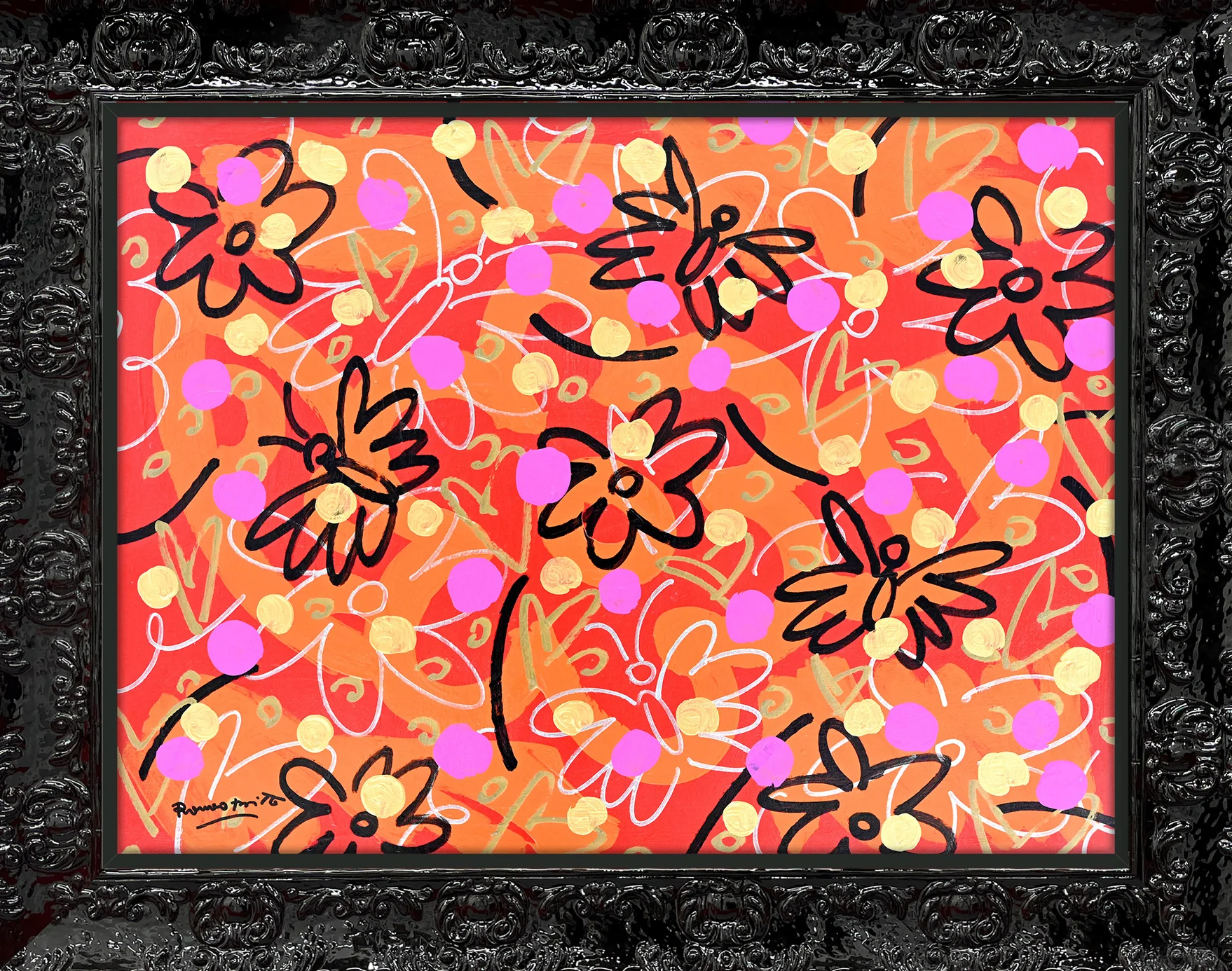 Butterflies and Polka Dots - Original Painting - Image 7