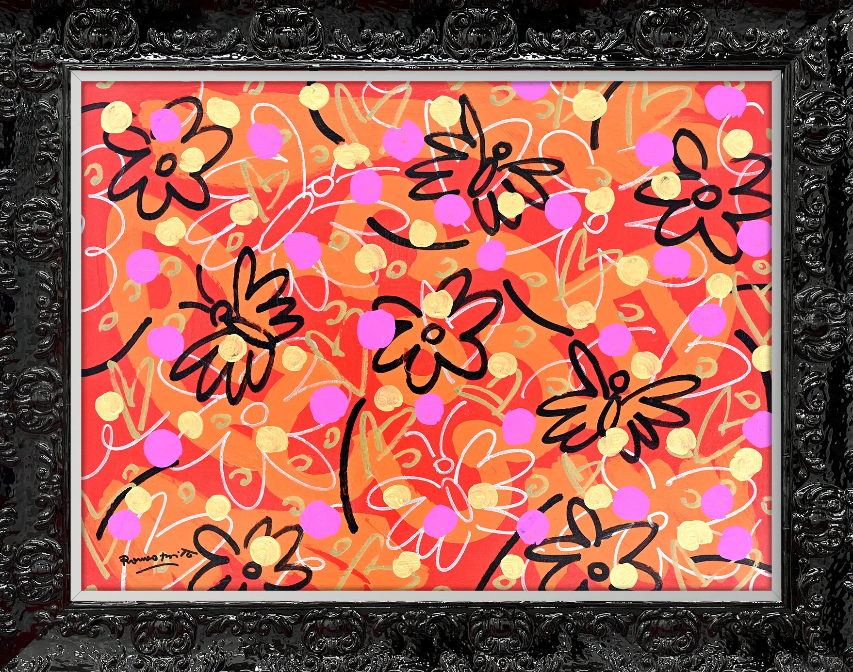 Butterflies and Polka Dots - Original Painting - Image 8