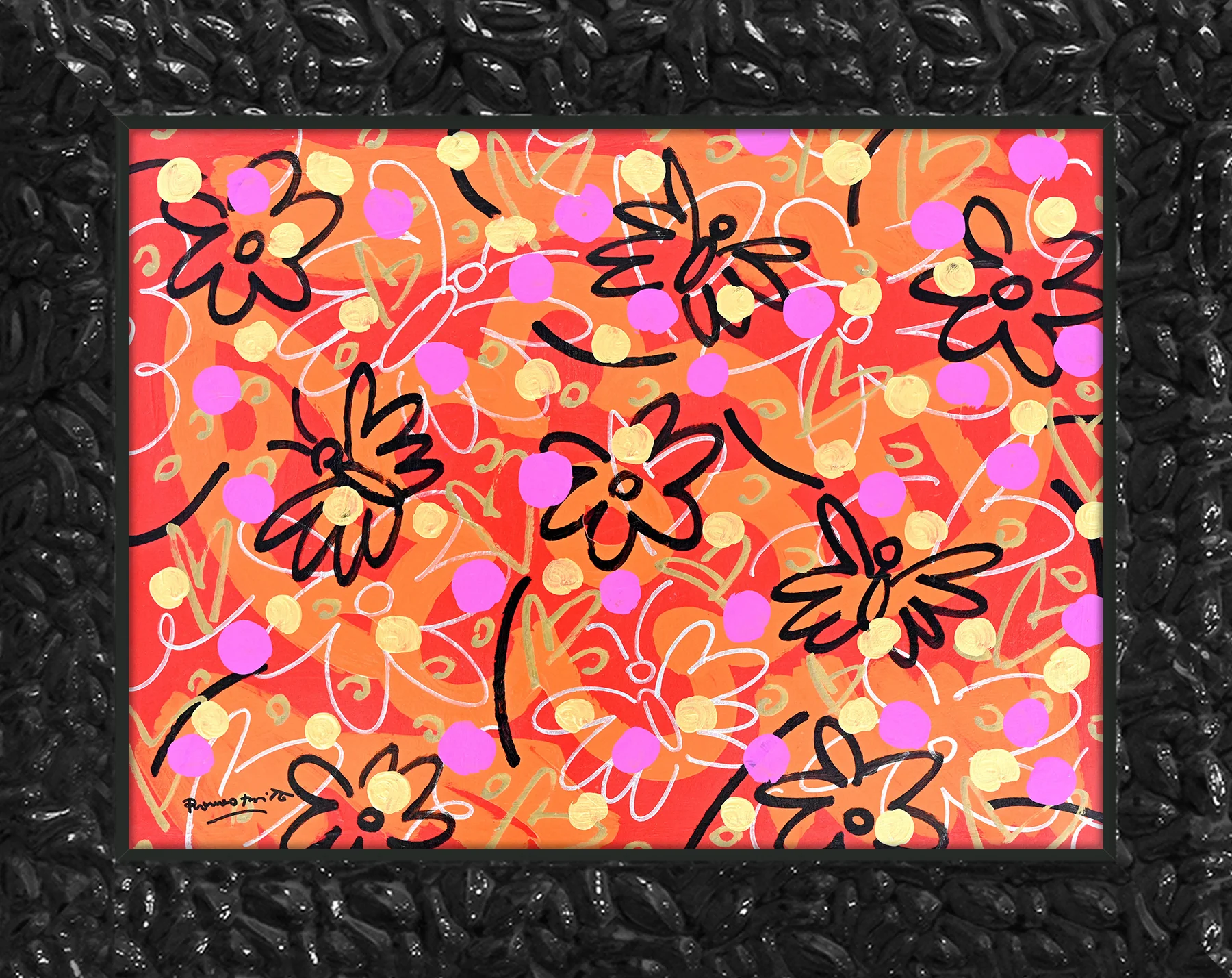 Butterflies and Polka Dots - Original Painting - Image 9