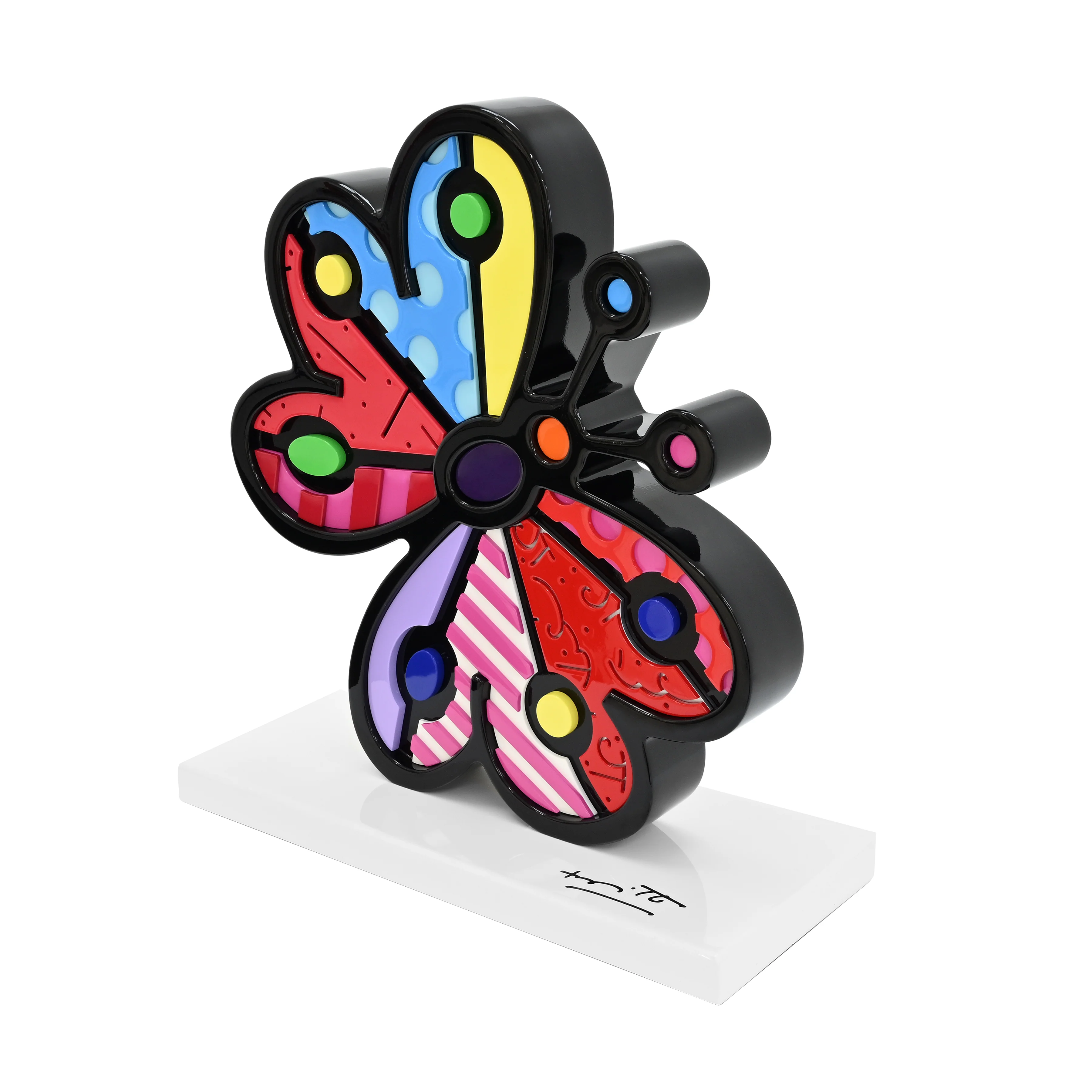 Butterfly (White Base) - Limited Edition Sculpture - Image 2
