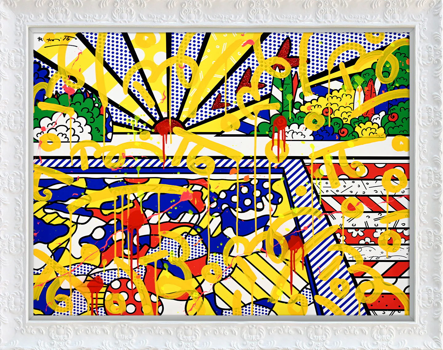 California Pool - Mixed Media Original - Image 12