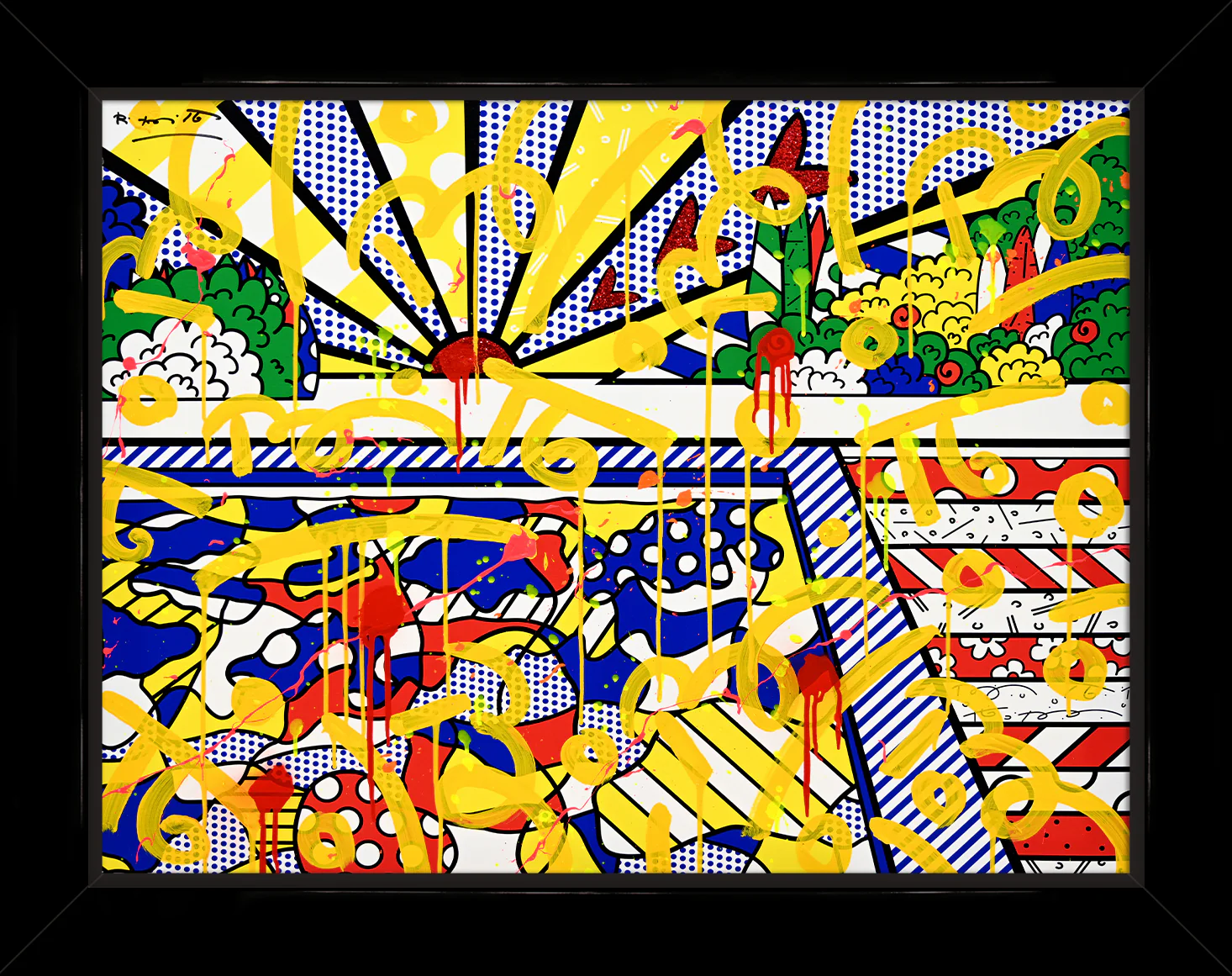 California Pool - Mixed Media Original - Image 2
