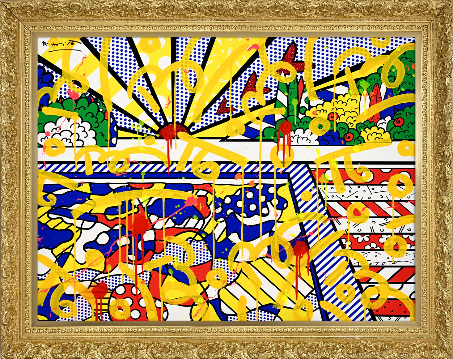 California Pool - Mixed Media Original - Image 3