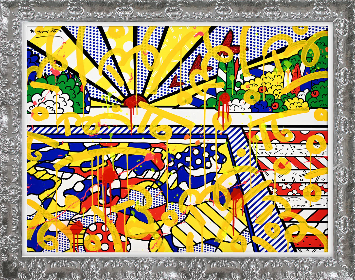 California Pool - Mixed Media Original - Image 8