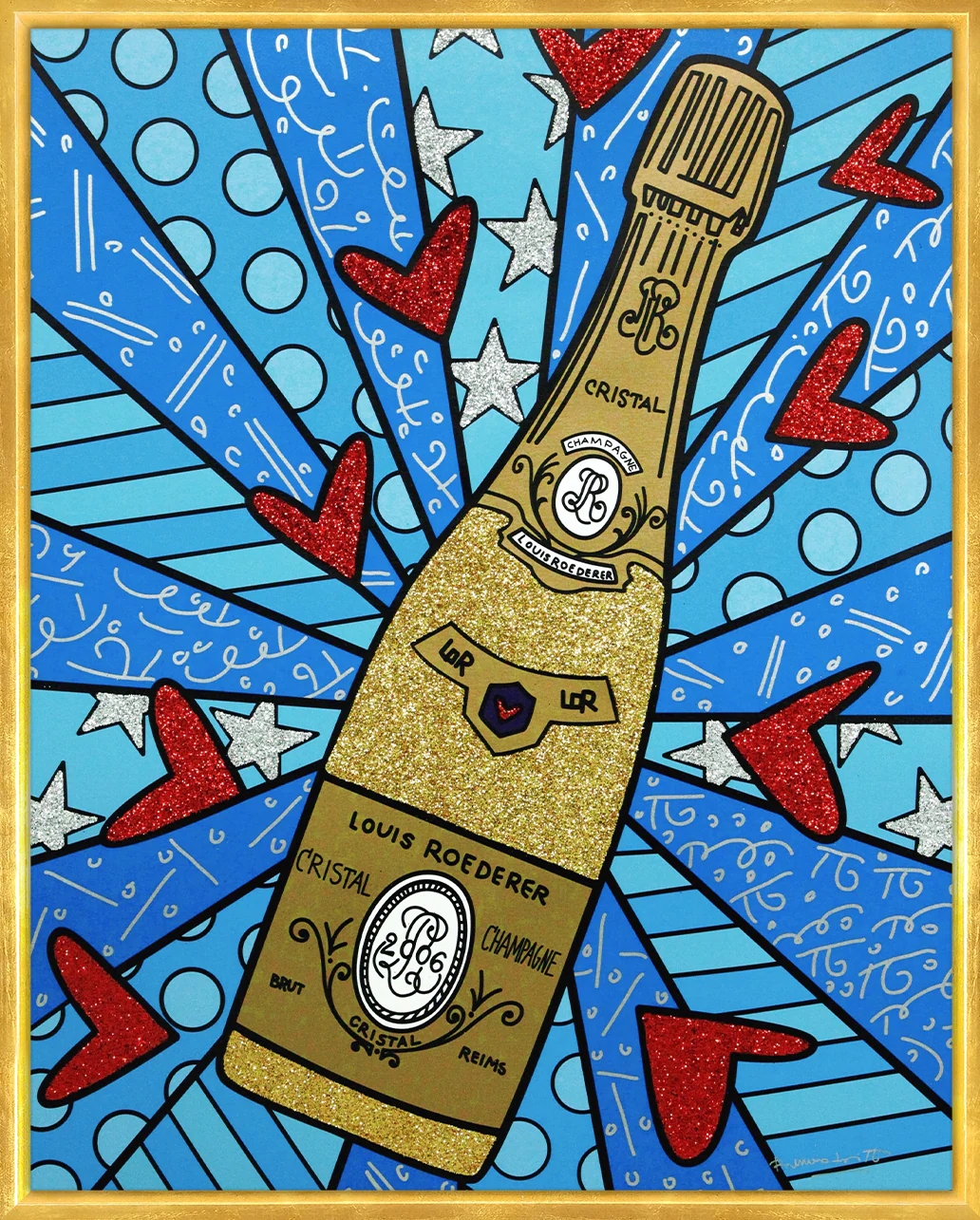 Champagne Wishes & Caviar Dreams (Blue) - Limited Edition Print - Image 11