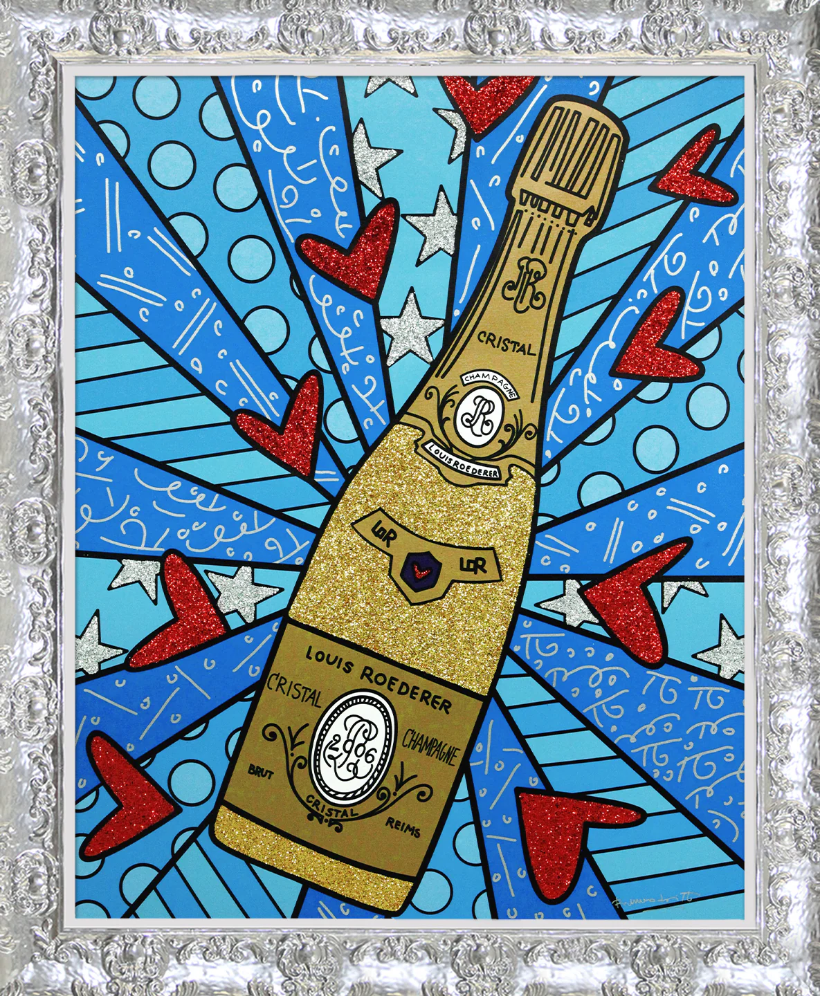 Champagne Wishes & Caviar Dreams (Blue) - Limited Edition Print - Image 14