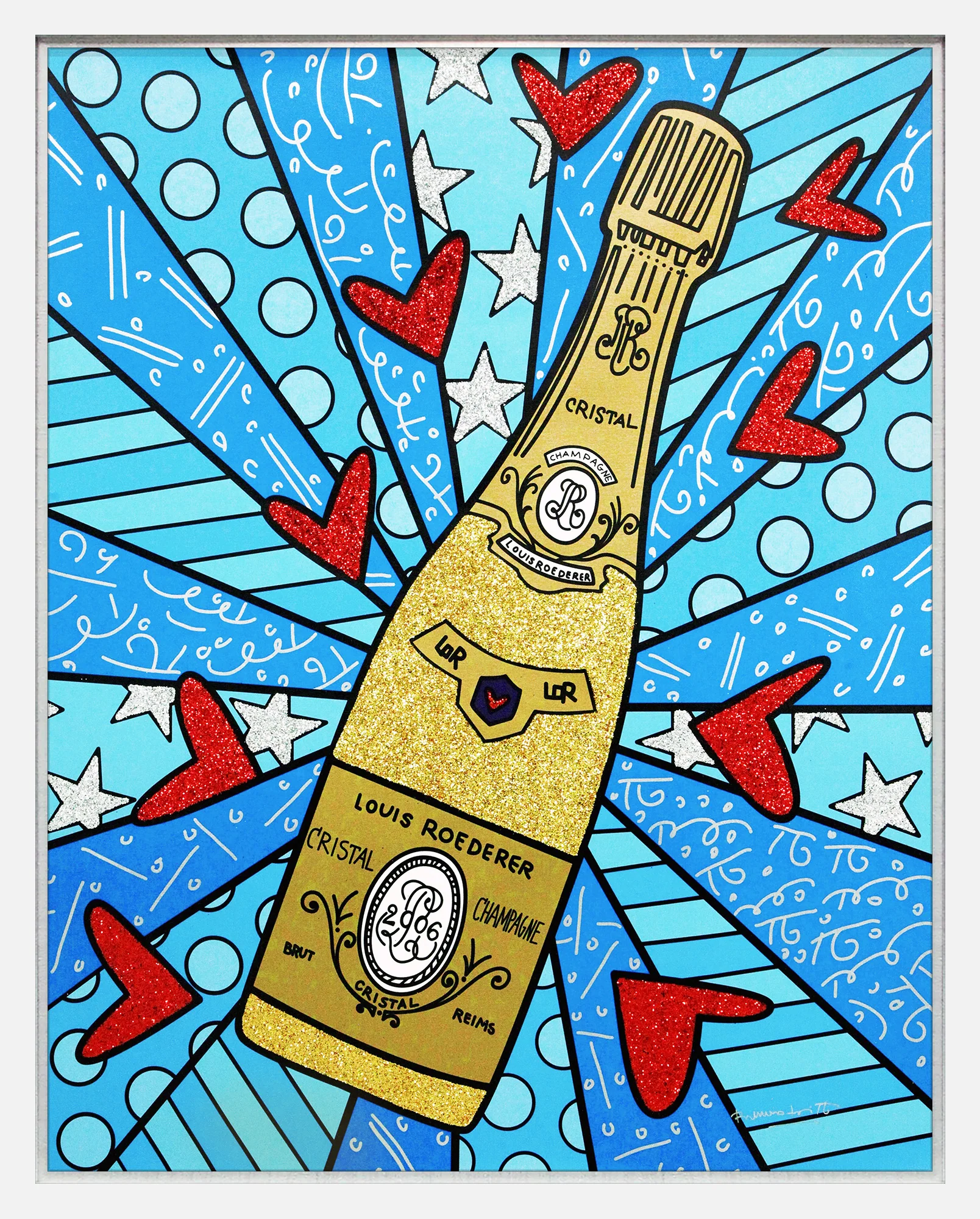 Champagne Wishes & Caviar Dreams (Blue) - Limited Edition Print - Image 18