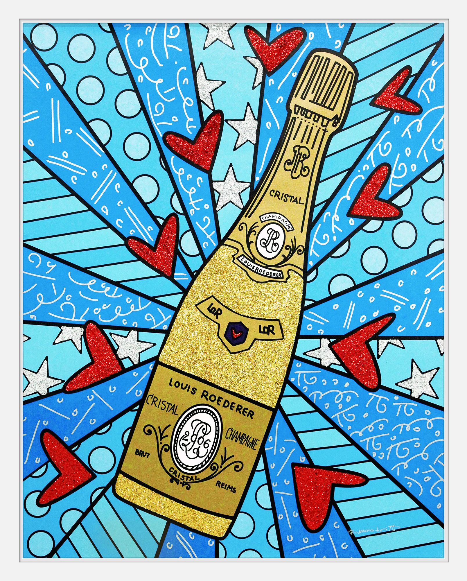 Champagne Wishes & Caviar Dreams (Blue) - Limited Edition Print - Image 21