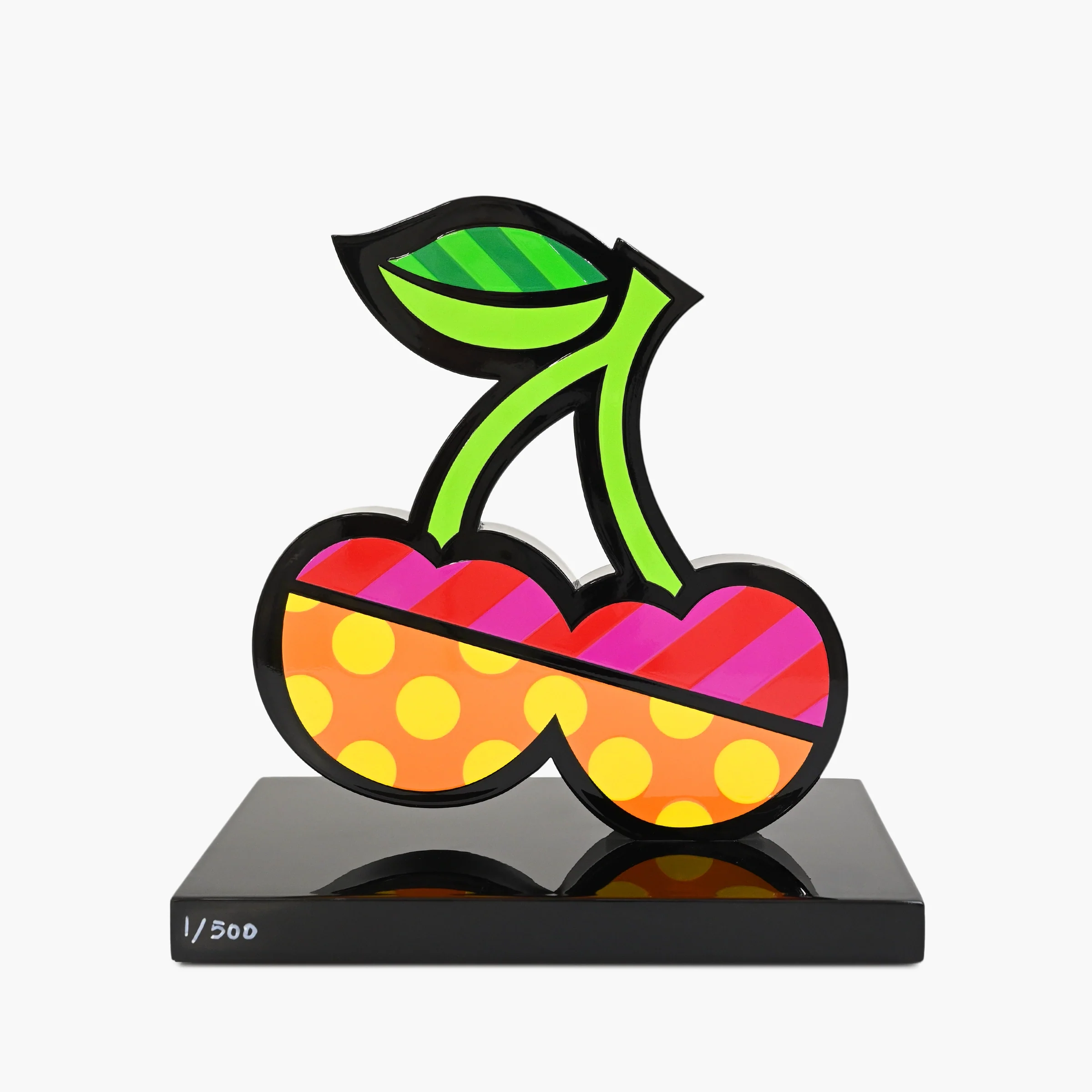 Cherries (Black Base) - Limited Edition Sculpture - Image 3