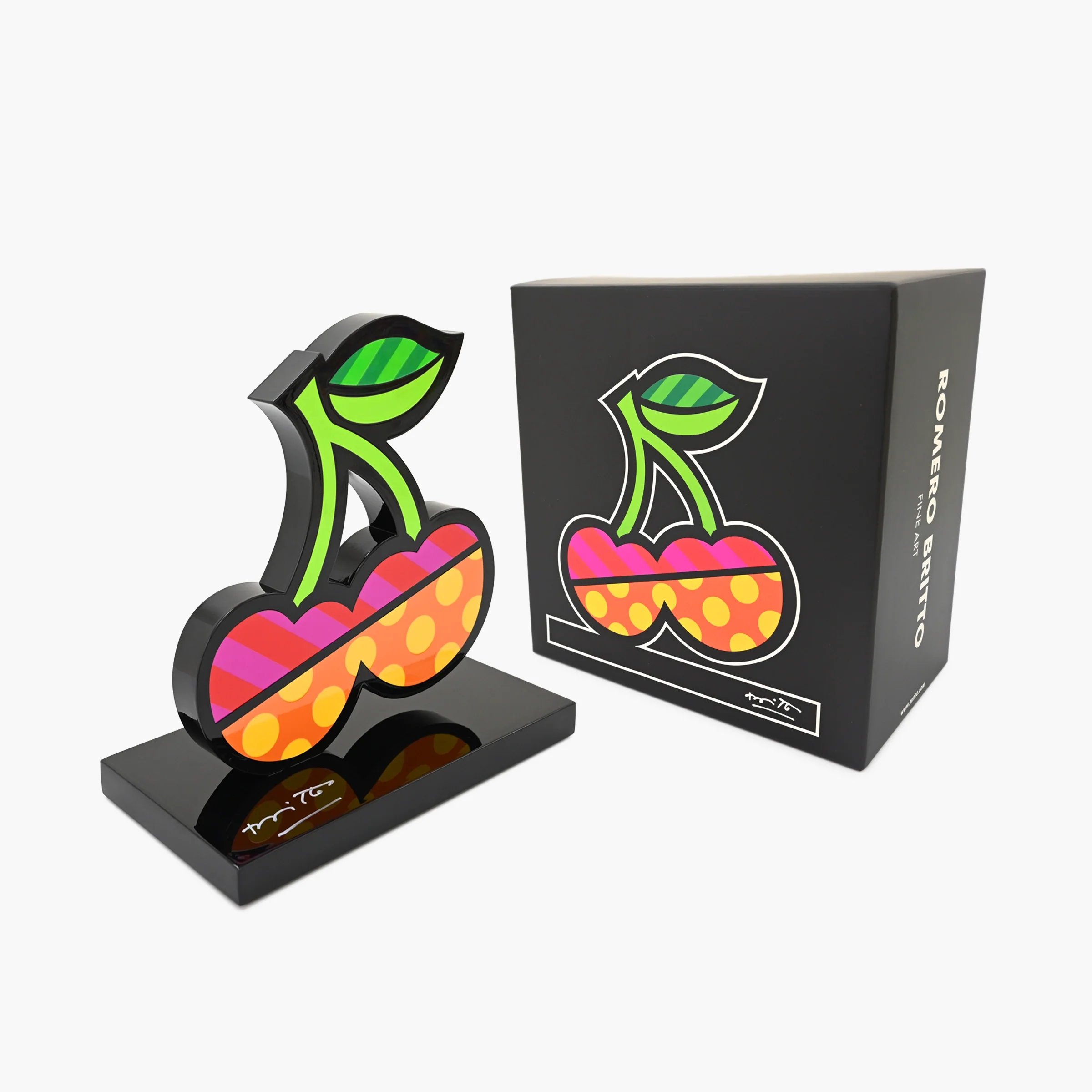 Cherries (Black Base) - Limited Edition Sculpture - Image 6