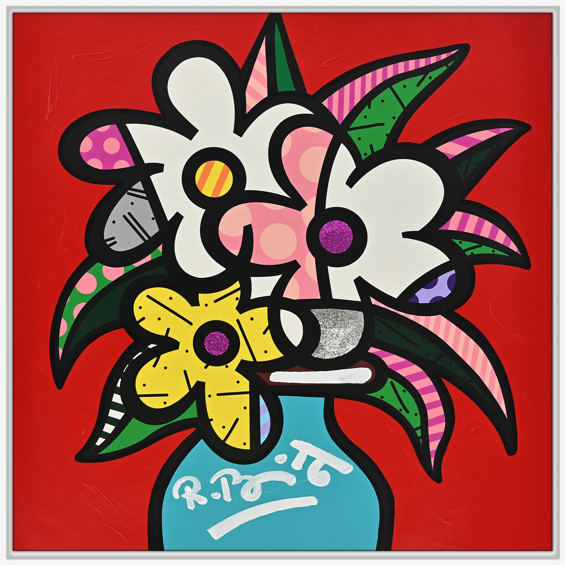 Cheryl's Flowers - Mixed Media Original - Image 15