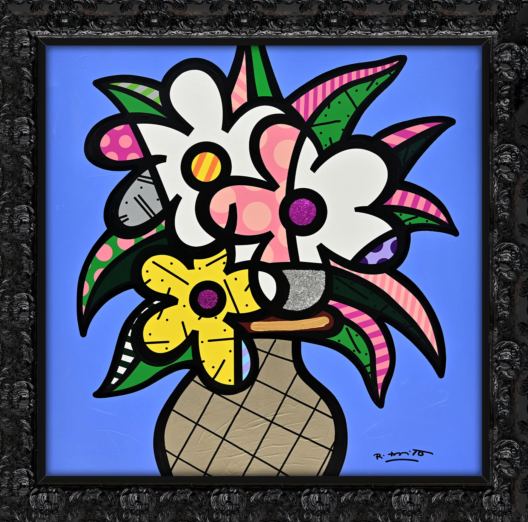 Cheryl's Flowers - Mixed Media Original - Image 2