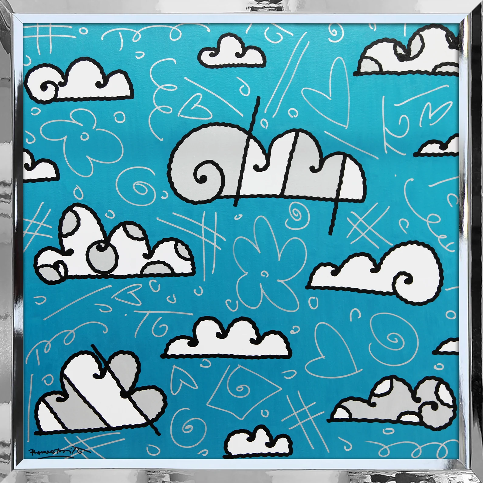 CLOUDS -  Original Painting - Image 2