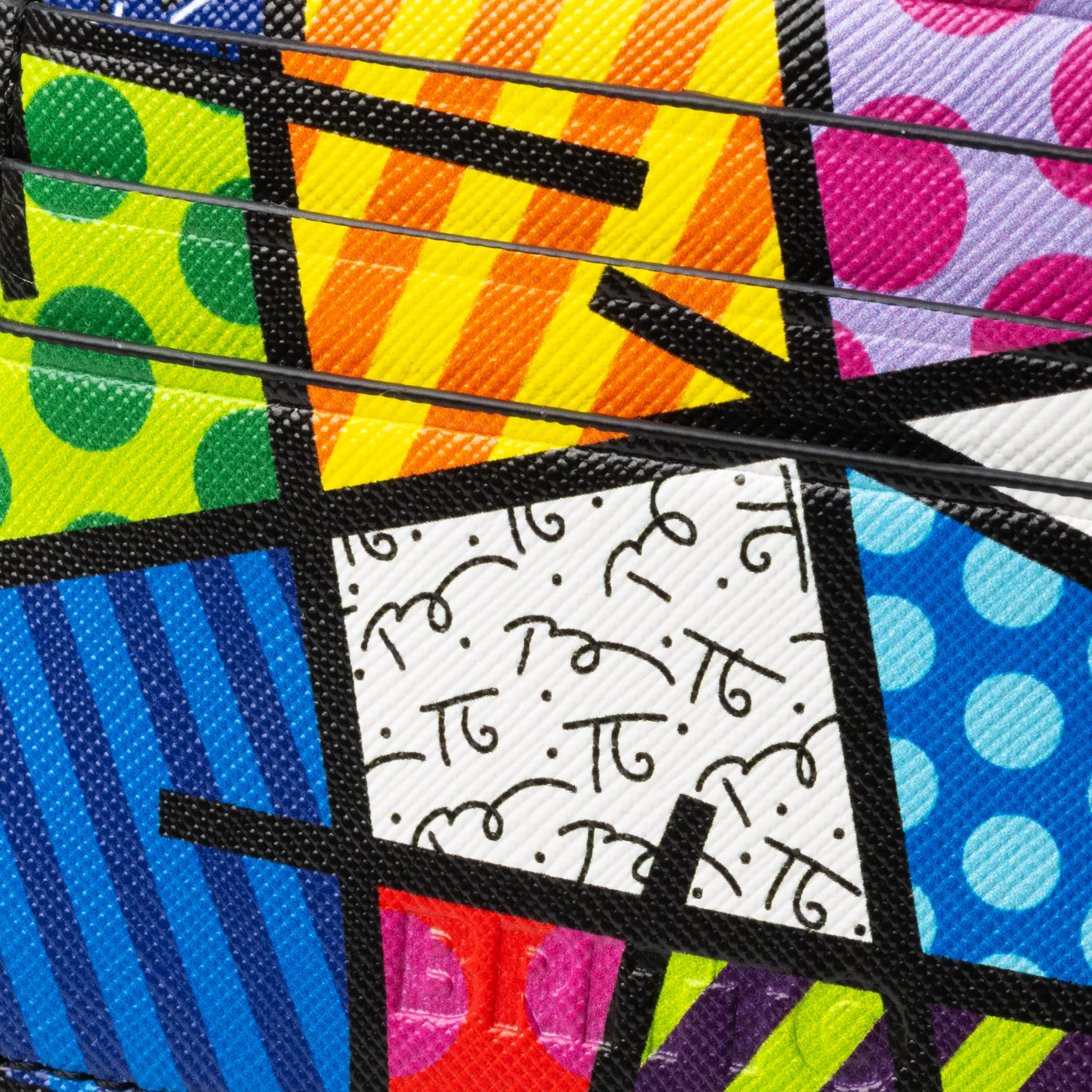 Colorful Landscape Britto Eco Leather Card Holder - Image 4