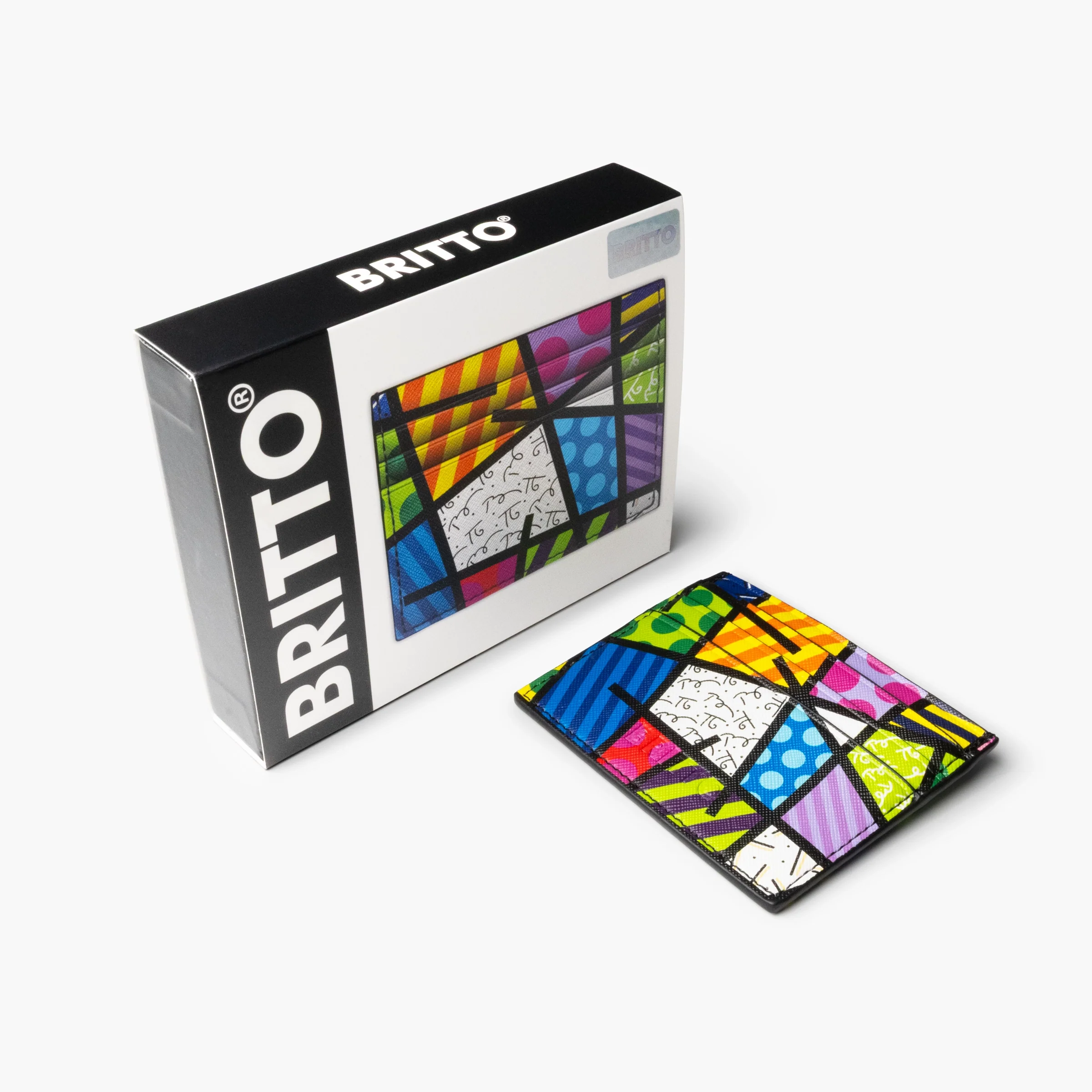 Colorful Landscape Britto Eco Leather Card Holder - Image 5